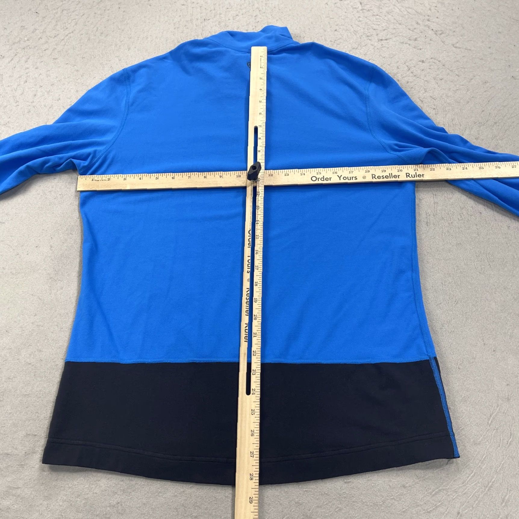 Lululemon Lululemon Jacket Mens Large Blue Black 1/4 Quarter Zip Pullover Stretch Gym Golf Size US L / EU 52-54 / 3 - 7 Thumbnail