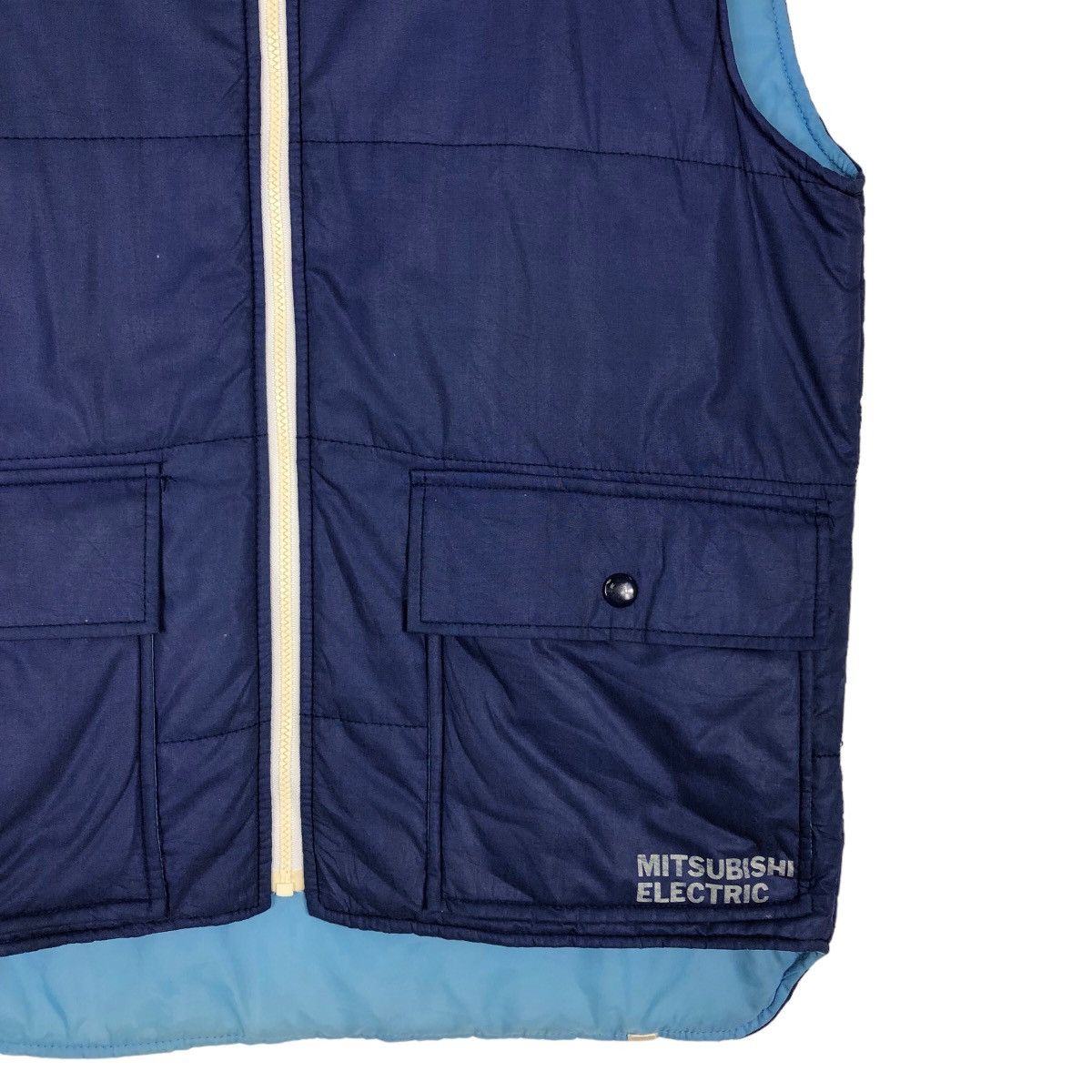 Japanese Brand 🔥Rare Puffer Down Vest Mitsubishi Electric Big Logo Work Size US M / EU 48-50 / 2 - 5 Thumbnail