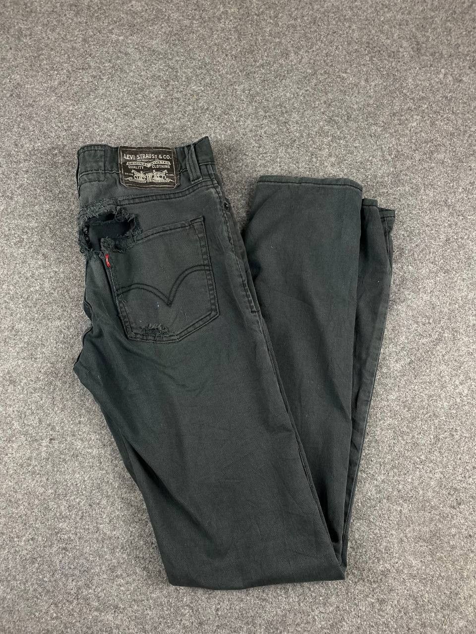 Levi's levis 510 super skinny distressed damage denim Size US 33 - 2 Thumbnail