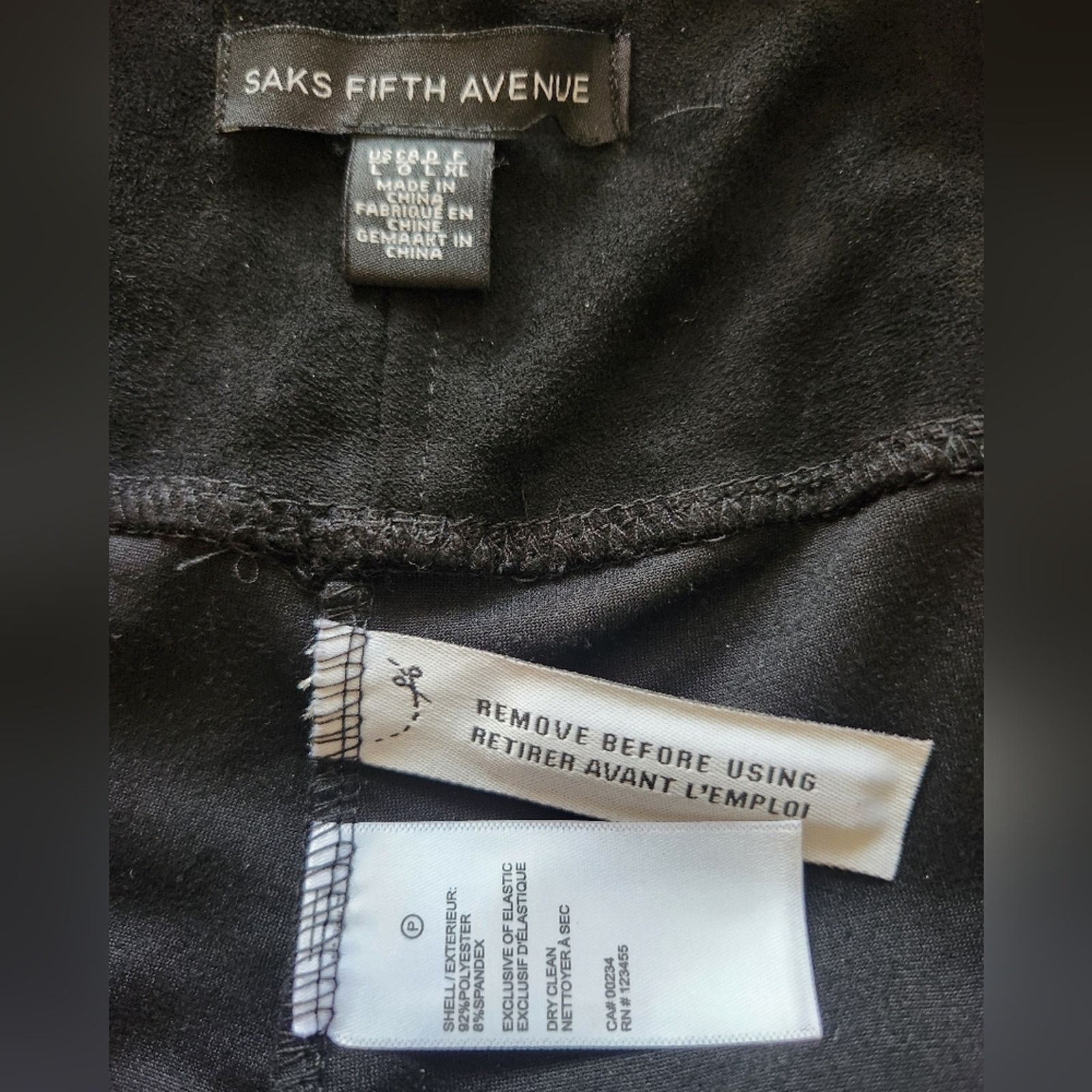 Saks Fifth Avenue Saks Fifth Avenue Black Label Faux Suede Legging Large Size 30" / US 8 / IT 44 - 7 Thumbnail