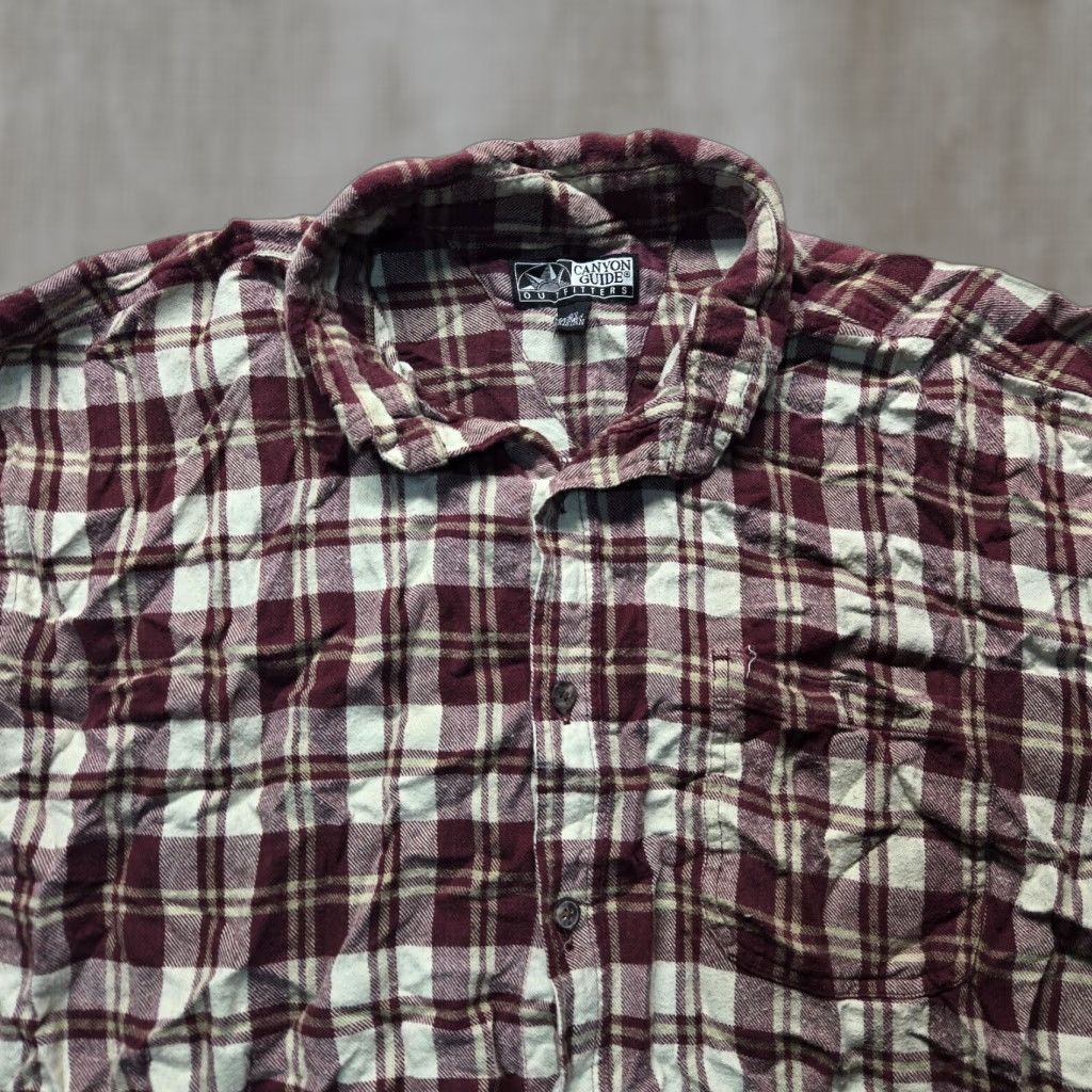 Urban Outfitters VINTAGE Outfitters Men’s Long Sleeve Red Plaid Flannel Shirt 2X Big & Tall Casual Warm Size US XXL / EU 58 / 5 - 1 Thumbnail