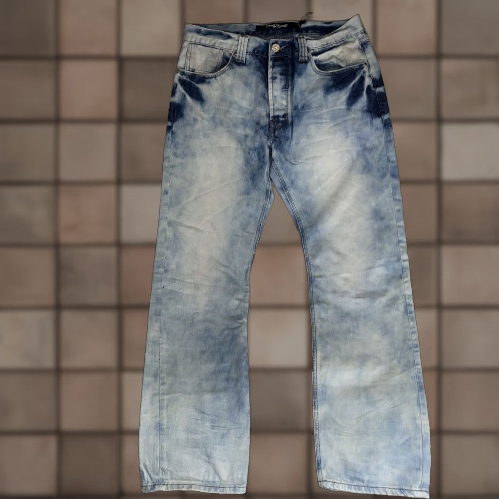 Vintage Play Cloths Men's Acid Wash Jeans Size 34 Blue Straight Fit Regular Size US 34 / EU 50 - 1 Thumbnail