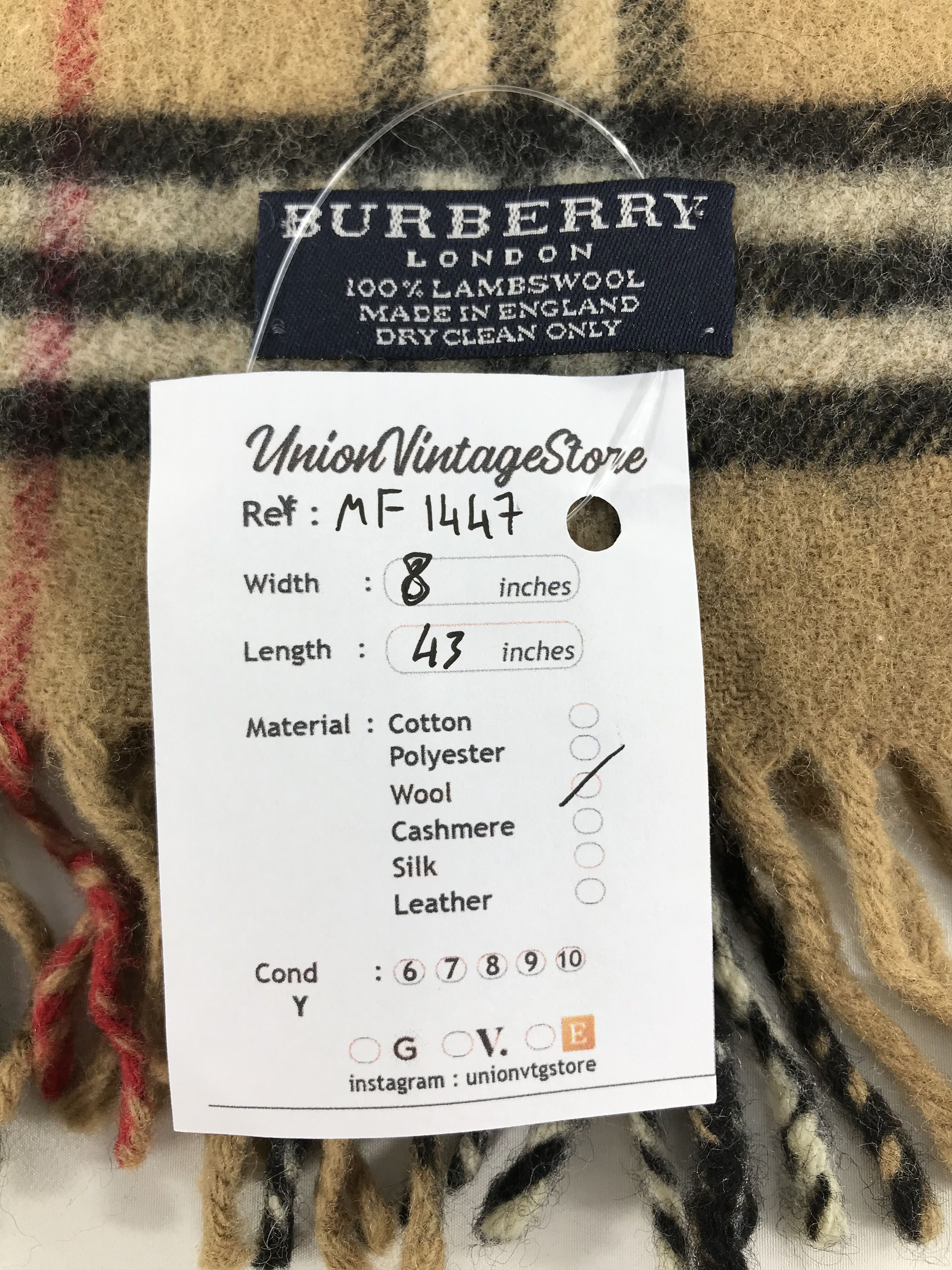 Burberry Vintage Burberry Scarf/Muffler/Neckwear MF1447 Size ONE SIZE - 4 Thumbnail