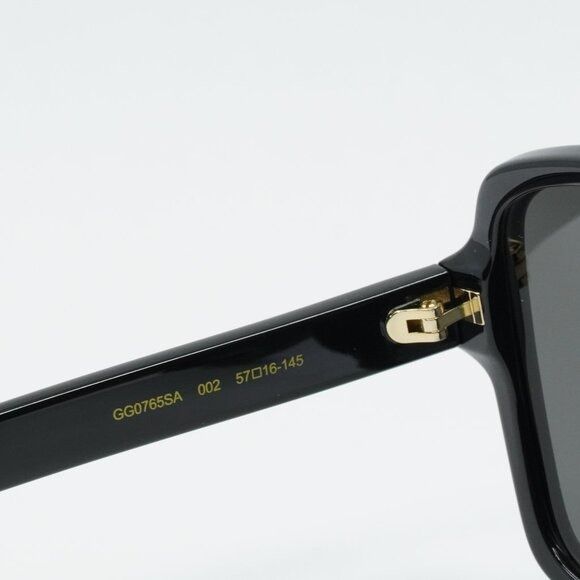Gucci Gucci GG0765SA 002 Sunglasses Black Butterfly Frame Size ONE SIZE - 5 Thumbnail