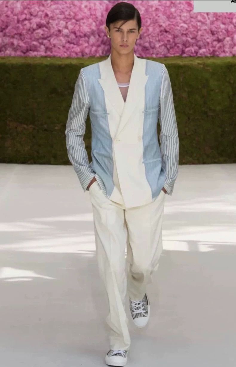 Dior Dior 19ss catwalk striped stitching blazer 2501-Nextarrow Size 52R - 7 Thumbnail