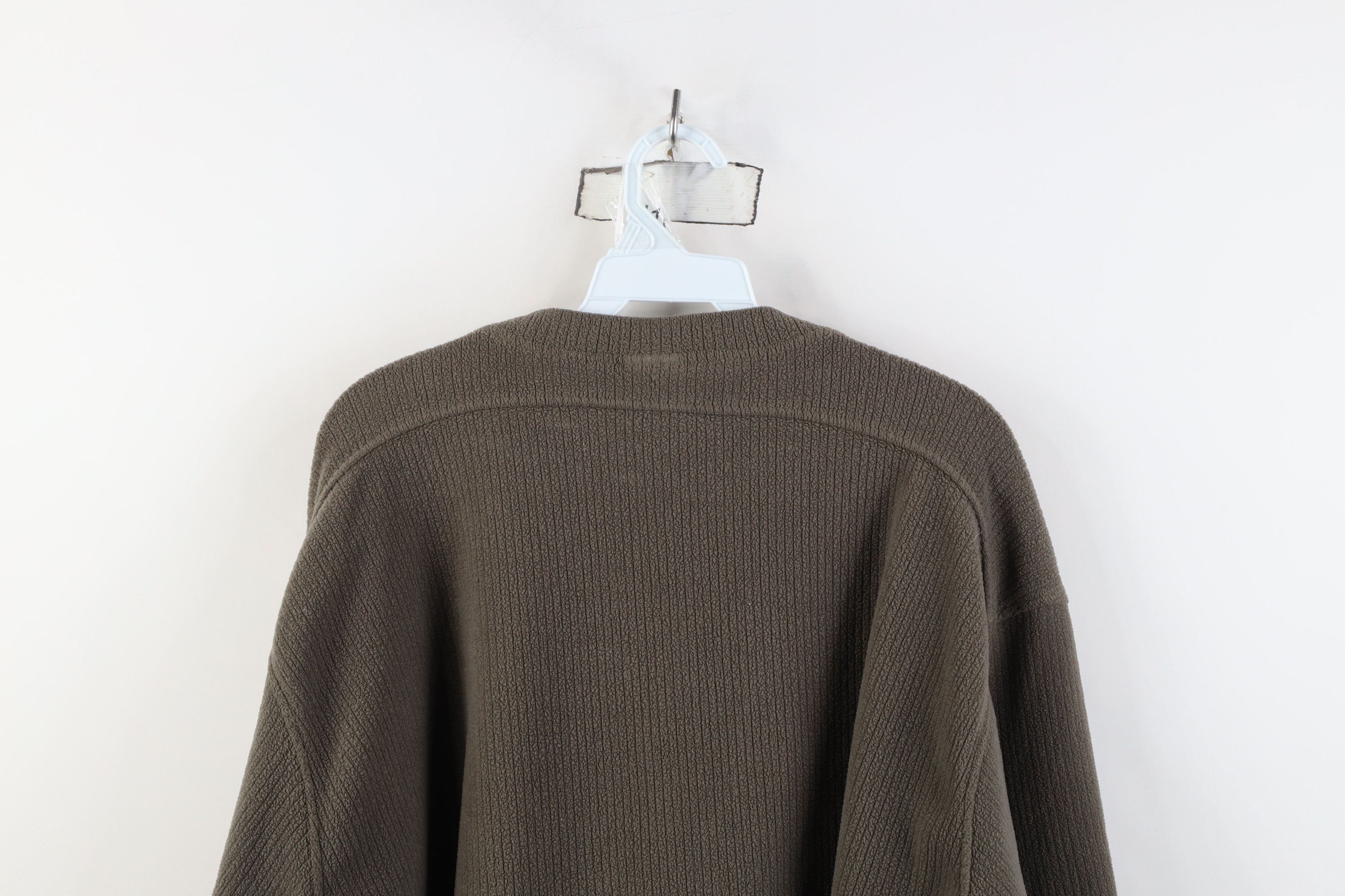 Rei Vintage 90s REI Italian Fleece Ribbed Sweater Gray USA Size US XL / EU 56 / 4 - 13 Thumbnail