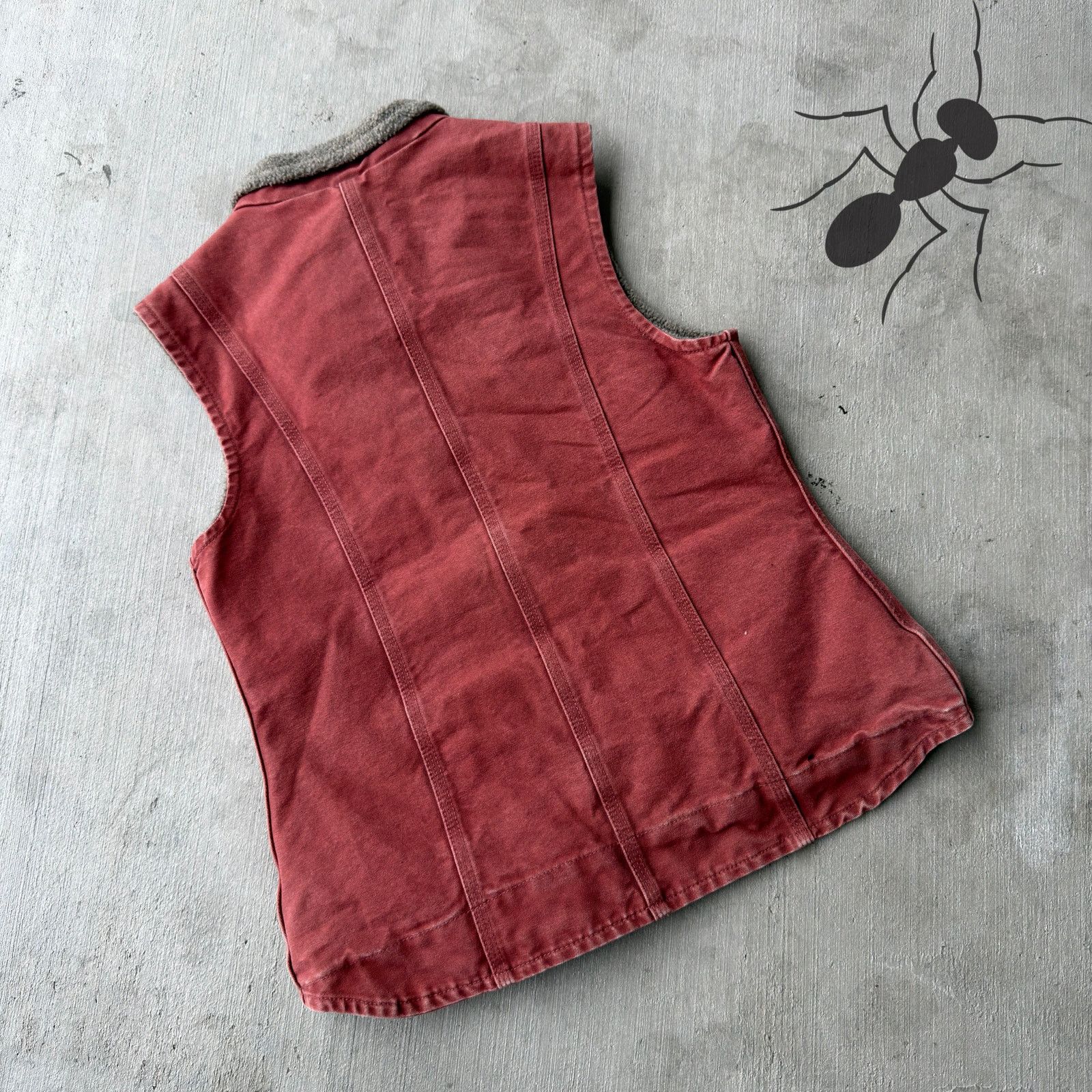 Carhartt × Vintage Carhartt WOMENS WV001 VRS Red work wear vest Size US S / EU 44-46 / 1 - 4 Thumbnail