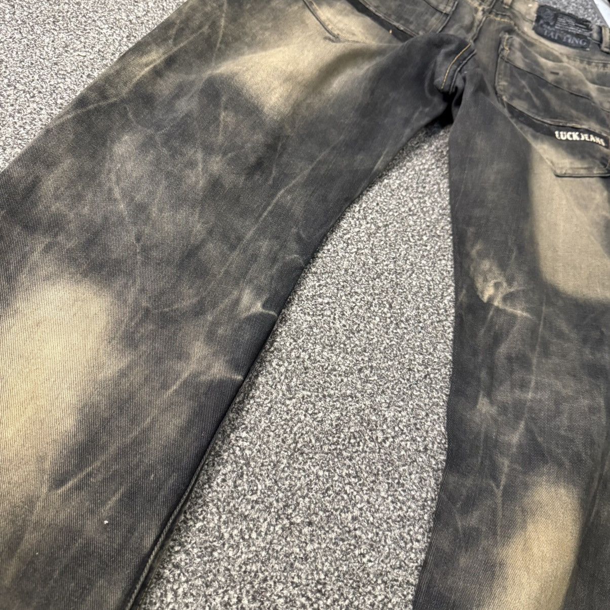 If Six Was Nine 🔥🇯🇵 Avant Garde Distressed Rusty Lucky Punk Jean Size US 32 / EU 48 - 3 Thumbnail