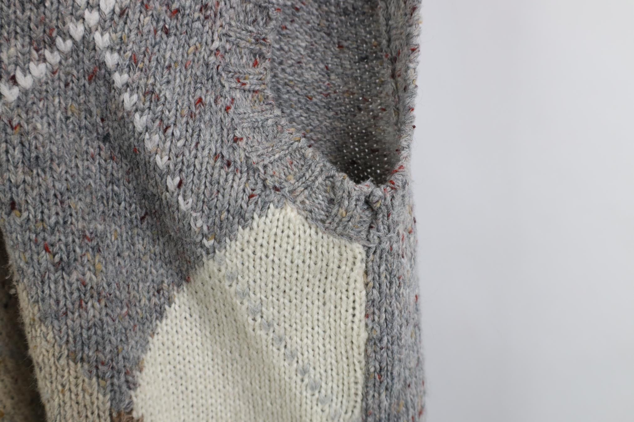 Vintage Vintage 70s Streetwear Fleck Argyle Wool Knit Sweater Vest Size L / US 10 / IT 46 - 5 Thumbnail