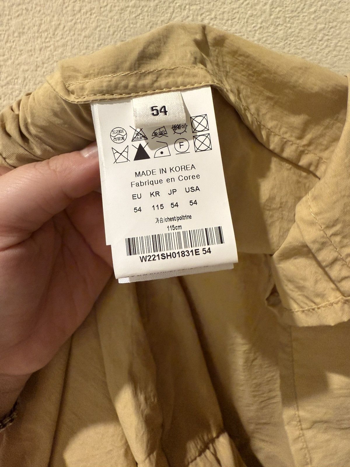Wooyoungmi Wooyoungmi Beige Nylon Shirt Size US L / EU 52-54 / 3 - 4 Thumbnail