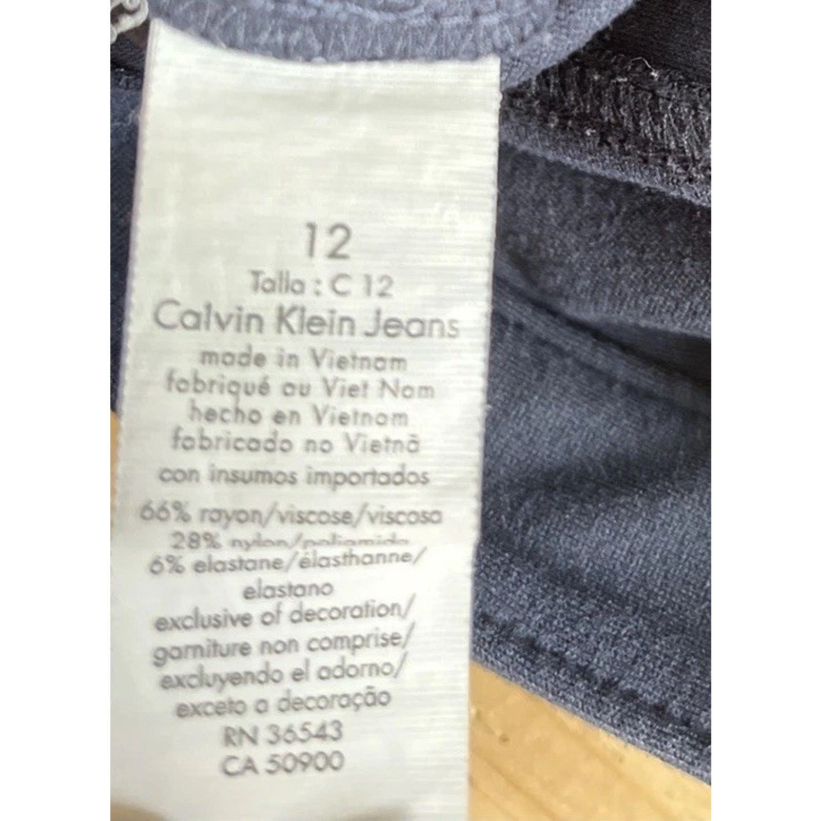 Calvin Klein Women’s 12 Pant's Calvin Klein Super Soft Navy Blue Pockets Size 34" / US 12 / IT 48 - 7 Thumbnail