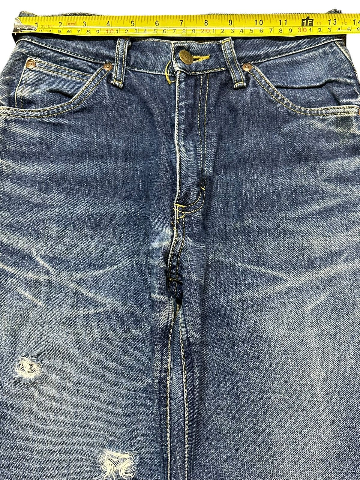 Lee Vintage 90s Lee Riders Faded Wash Distressed Bootcut Jeans Size 26" / US 2 / IT 38 - 12 Thumbnail