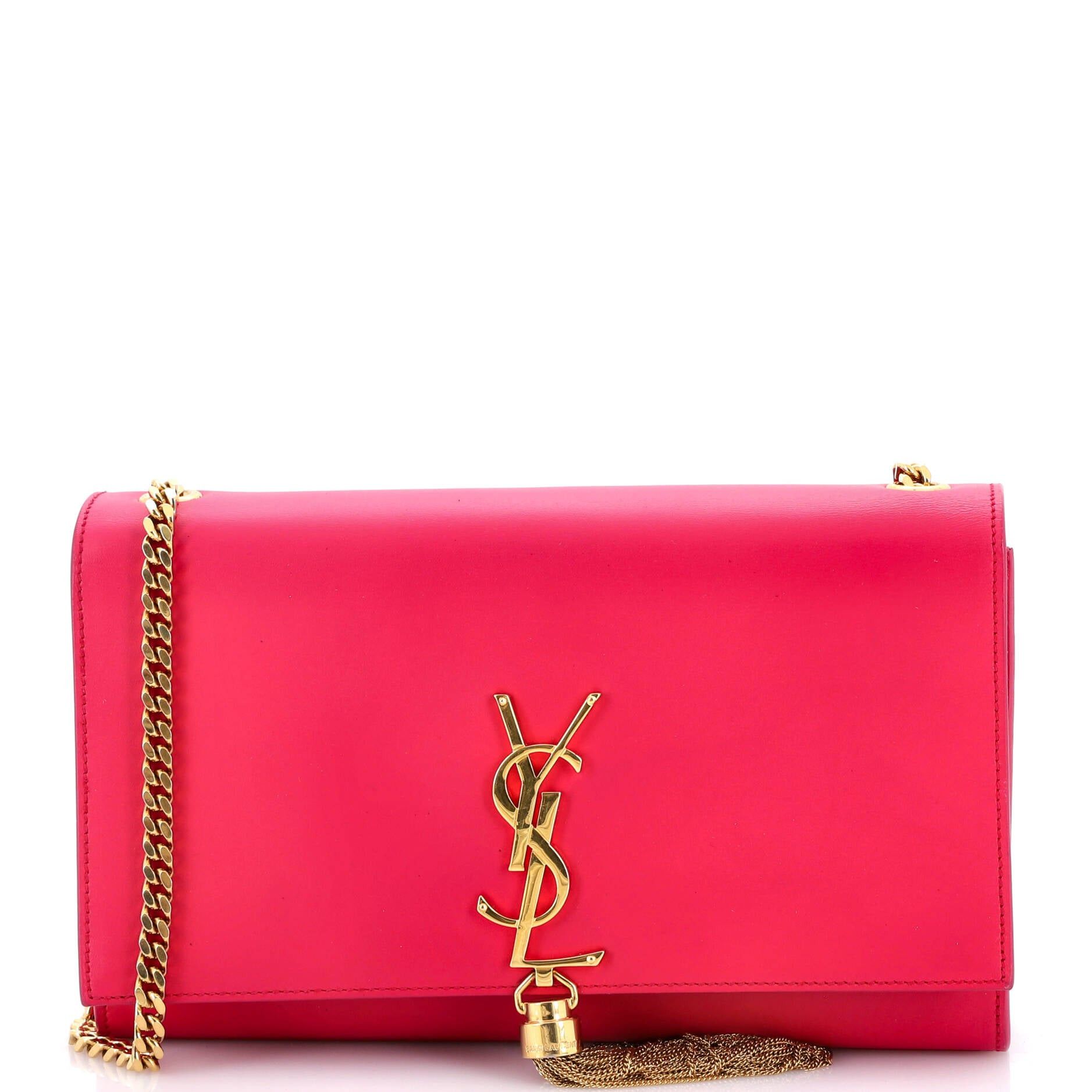 Saint Laurent Paris Classic Monogram Tassel Crossbody Bag, Women's