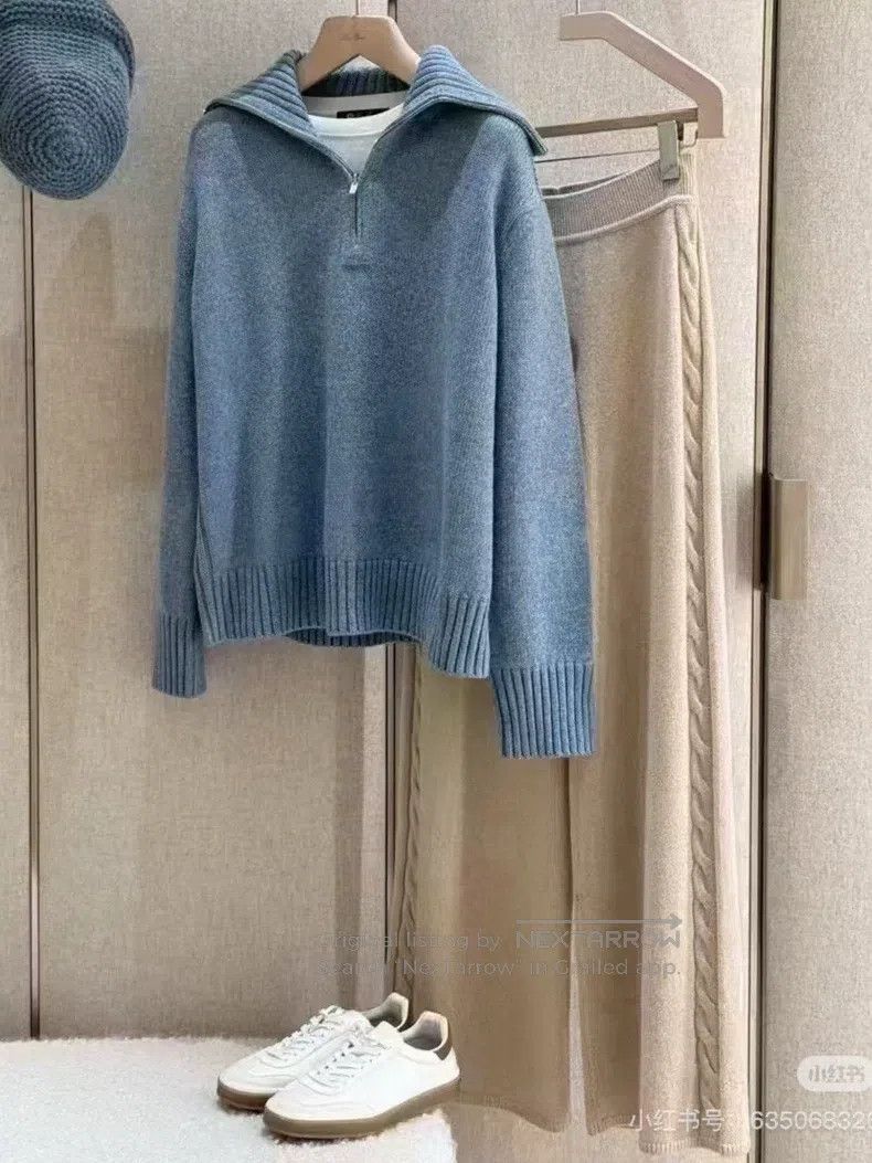Loro Piana Loro Piana Grey Lapel Baby Cashmere Sweater Size L / US 10 / IT 46 - 9 Thumbnail