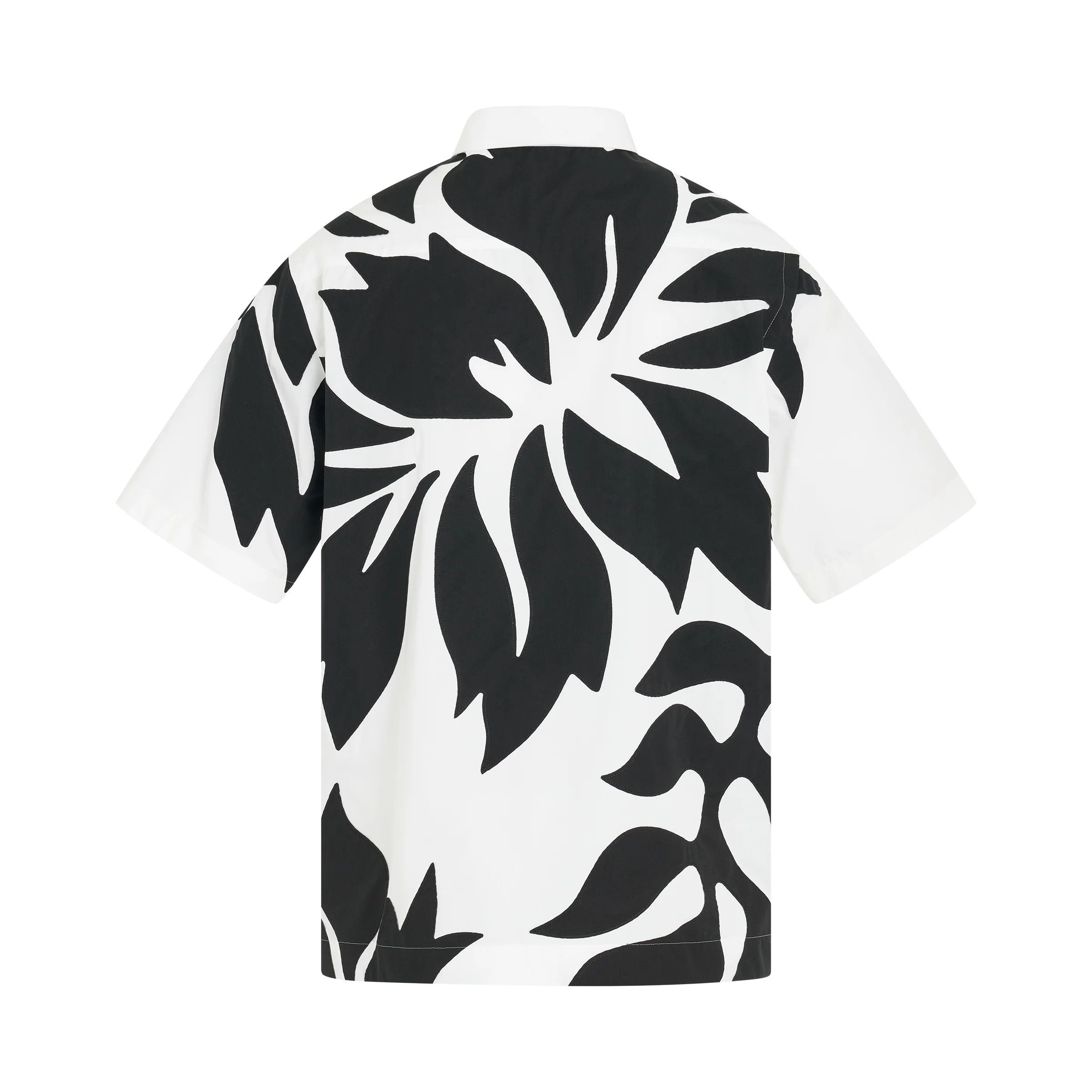 Sacai o1mris0824 Cotton Poplin Shirt in Black/White Size US S / EU 44-46 / 1 - 4 Thumbnail