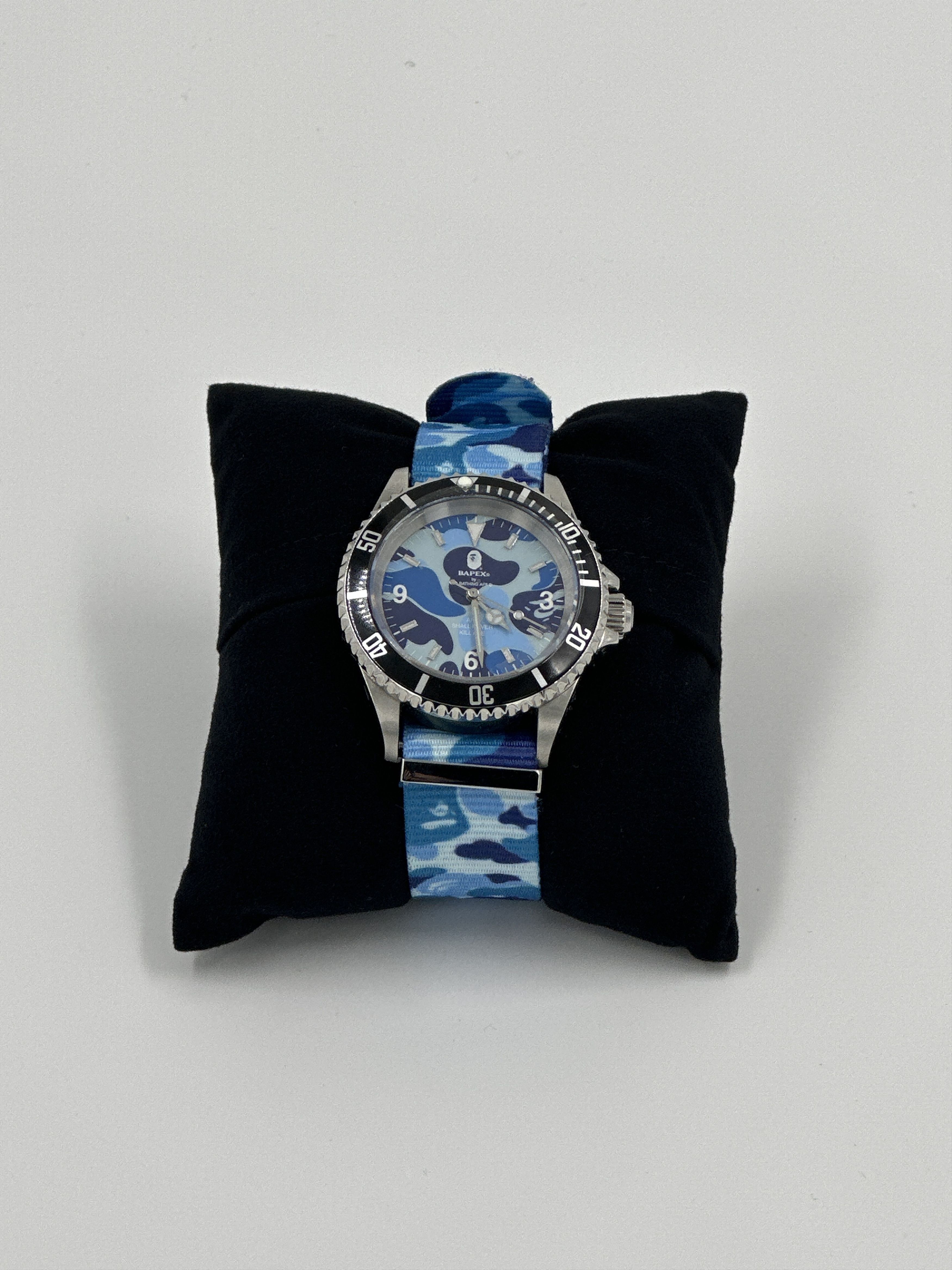 image of Bape Blue Camo Watch, Men's