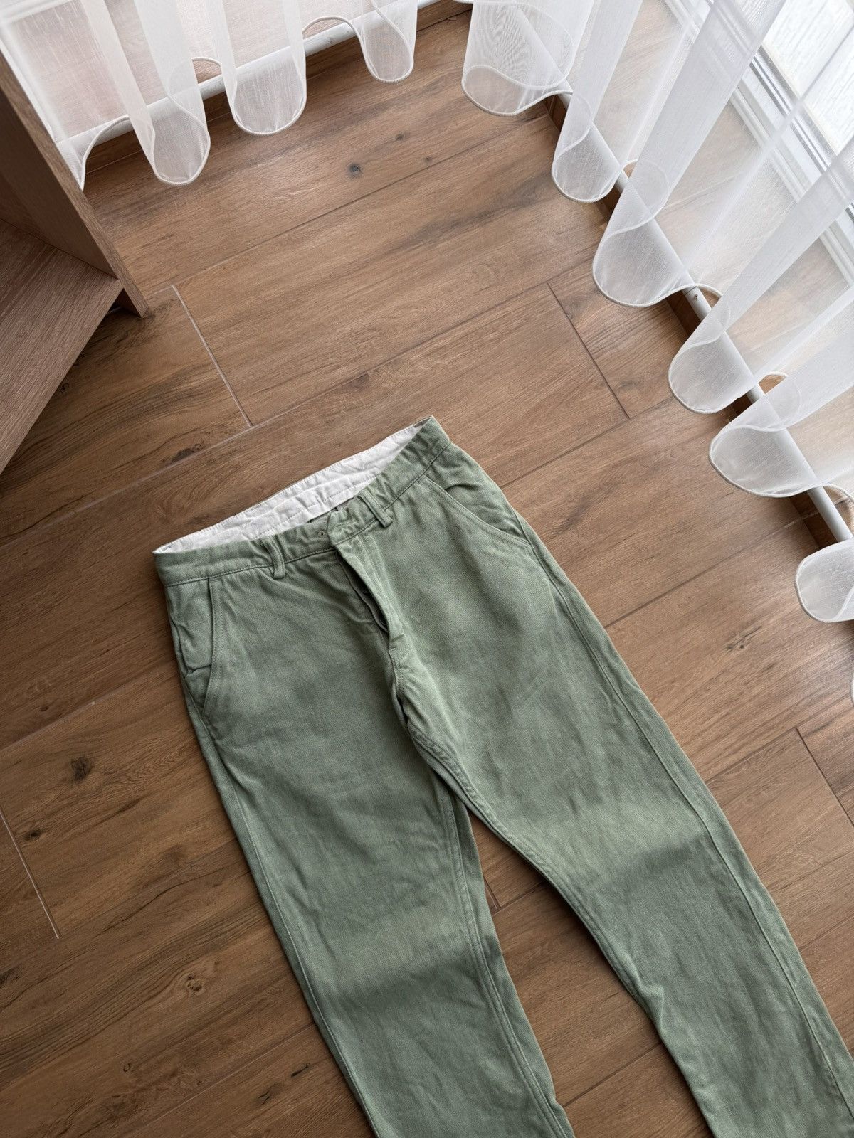Freitag × Vintage Vintage Freitag E550 Indigo Green Selvedge Workwear Pants Size US 28 / EU 44 - 6 Thumbnail