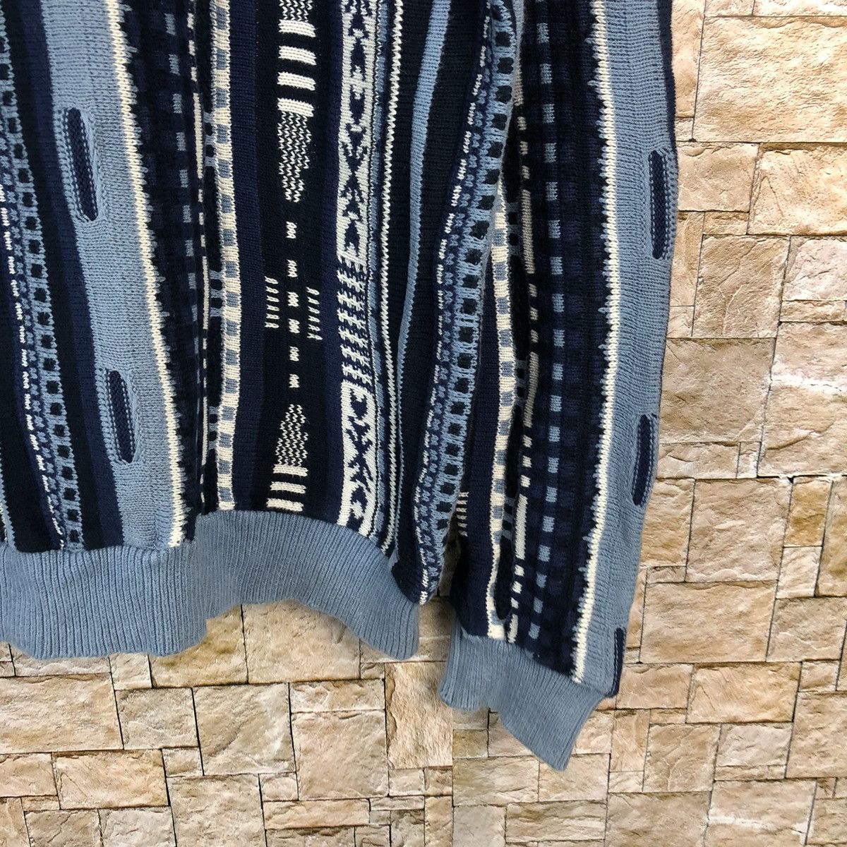 Vintage D Naval Tokyo japan Blue like coogi Knitwear #A375 Size US M / EU 48-50 / 2 - 8 Thumbnail