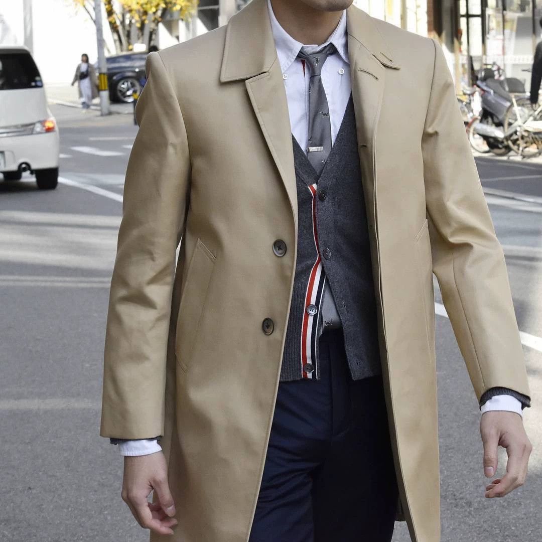 Thom Browne Thom Browne Classic Khaki Coat Men's Size 0 Size US XS / EU 42 / 0 - 6 Thumbnail