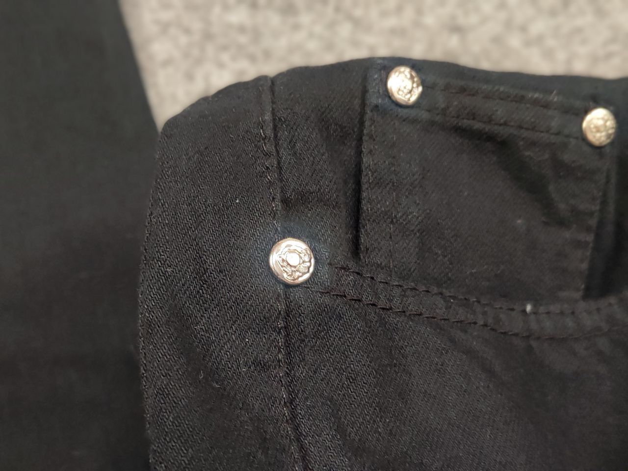 Versace Jeans Couture Vintage 90's Versace Jeans Couture Logo Black Denim Size US 34 / EU 50 - 12 Thumbnail