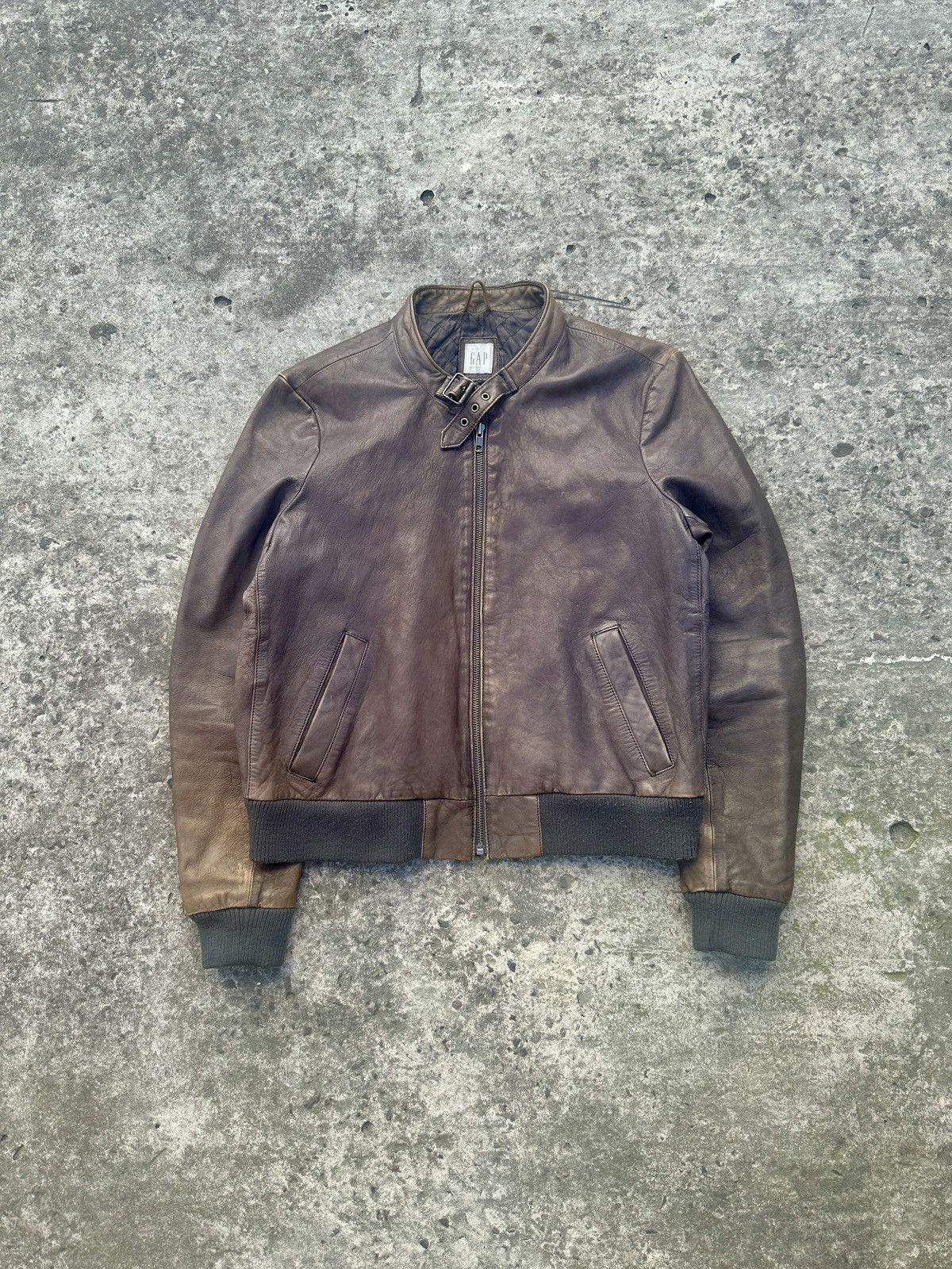 Gap Vintage Gap Leather Jacket Casual Streetwear Style S Usa Size US S / EU 44-46 / 1 - 1 Thumbnail
