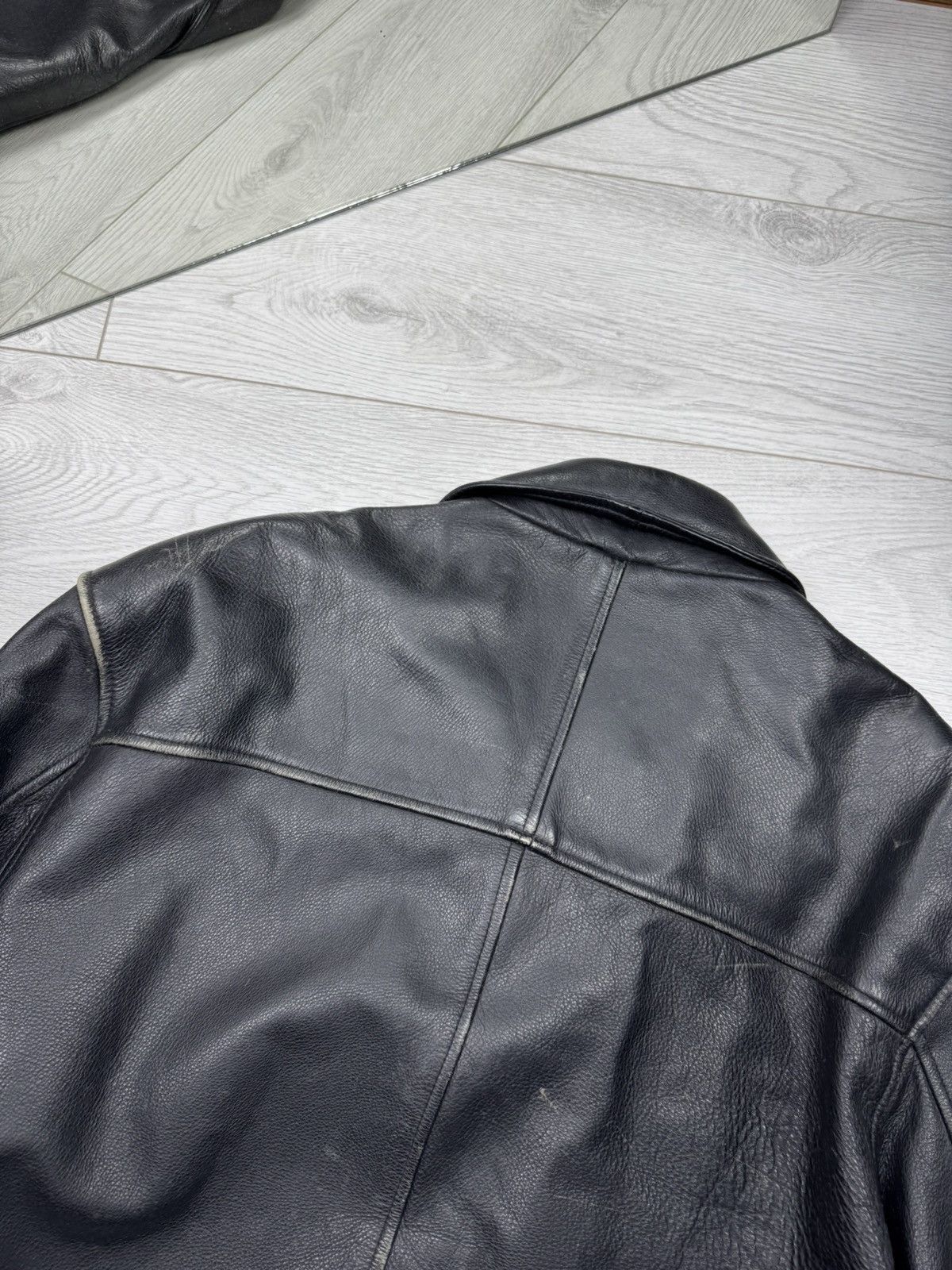 Angelo Litrico × Vintage Vintage 90s Y2K heavy leather coat jacket japan style Size US L / EU 52-54 / 3 - 12 Thumbnail