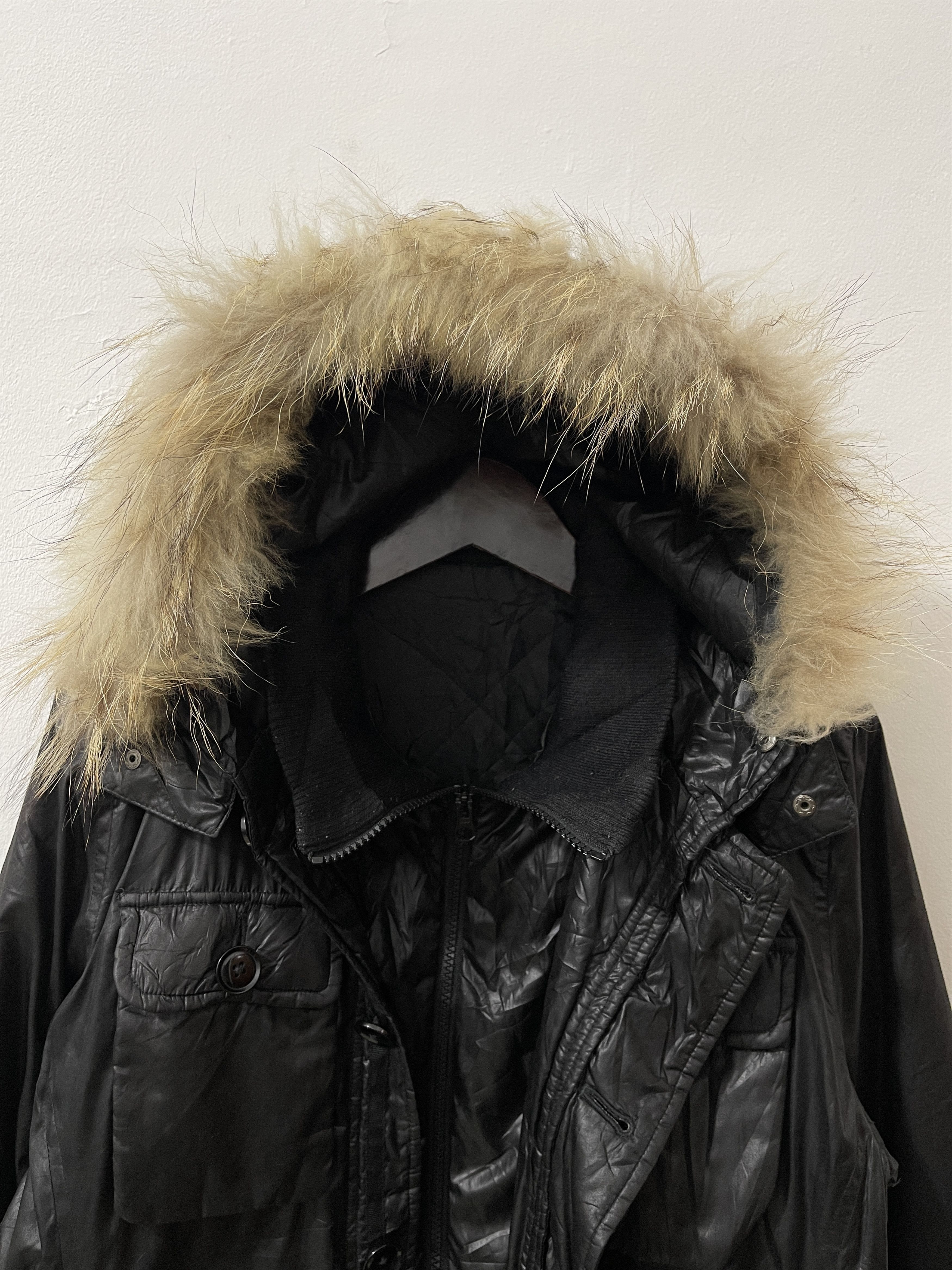 Japanese Brand Unknwn Crazy Fur Puffer Japan Vkei Style Jacket Size US L / EU 52-54 / 3 - 2 Thumbnail