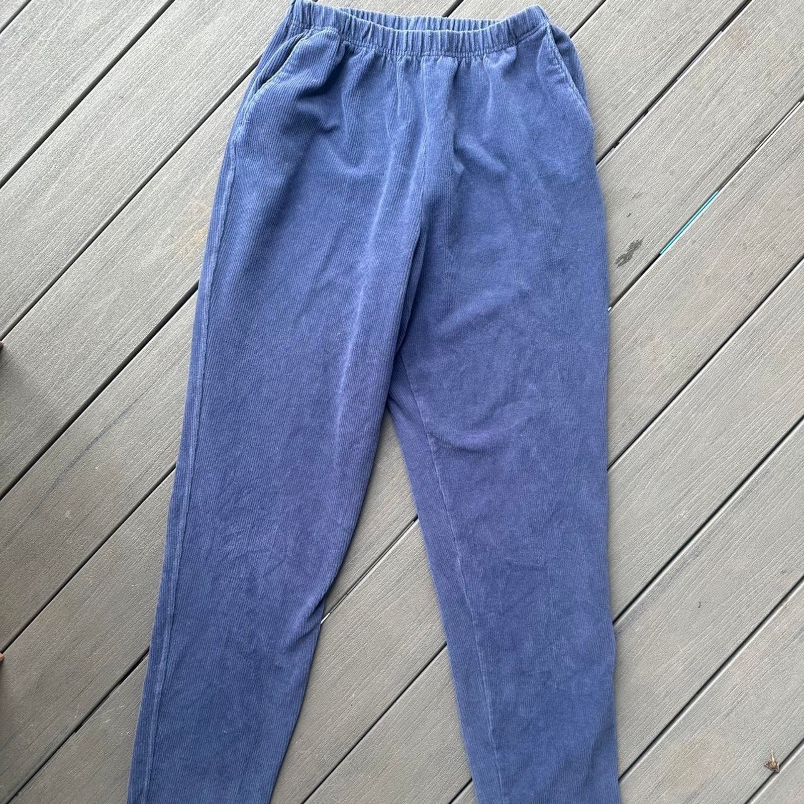 Lands' End Blue corduroy lands end sweatpants Size 32" / US 10 / IT 46 - 2 Thumbnail