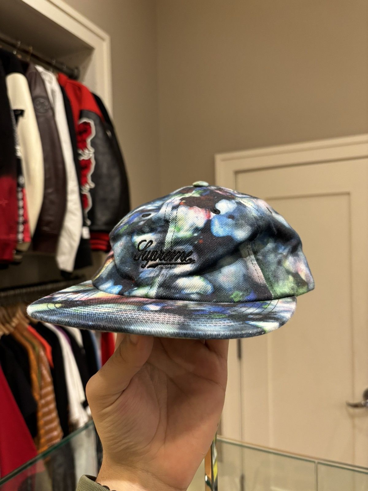 Supreme Supreme x Liberty Black Tie Dye 6 Panel Hat Size ONE SIZE - 1 Thumbnail