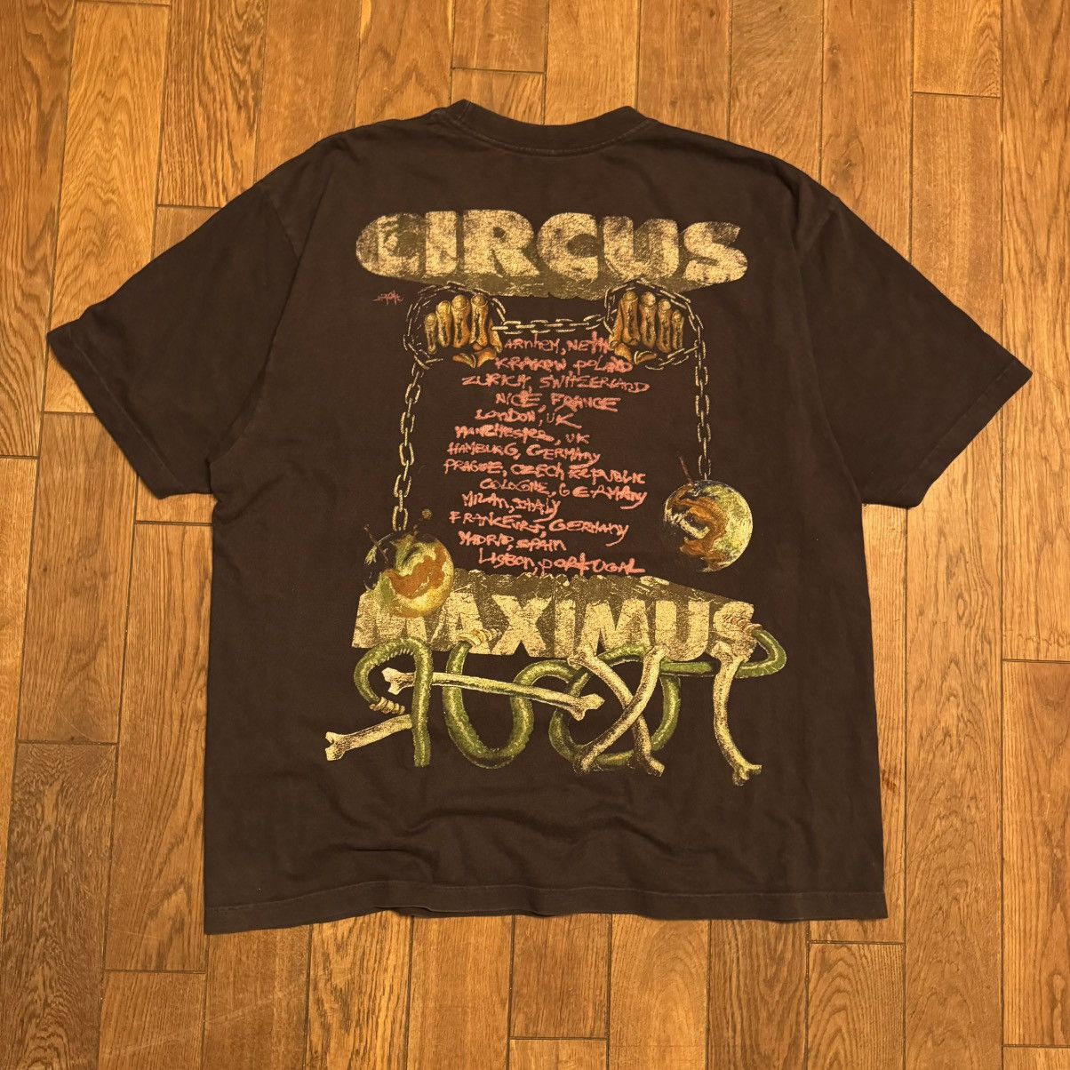 Travis Scott Travis Scott Utopia Circus Maximus Europe Tour 2024 Tee Size US XL / EU 56 / 4 - 4 Thumbnail