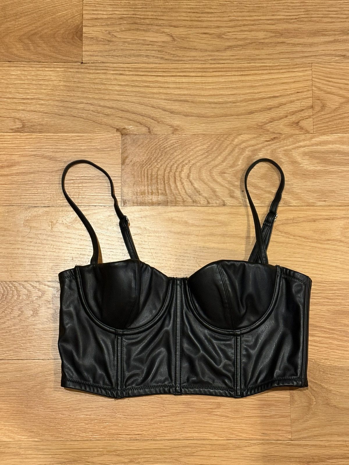 Fleur du Mal Fleur Du Mal Faux Leather Bustier top Size XS / US 0-2 / IT 36-38 - 4 Thumbnail