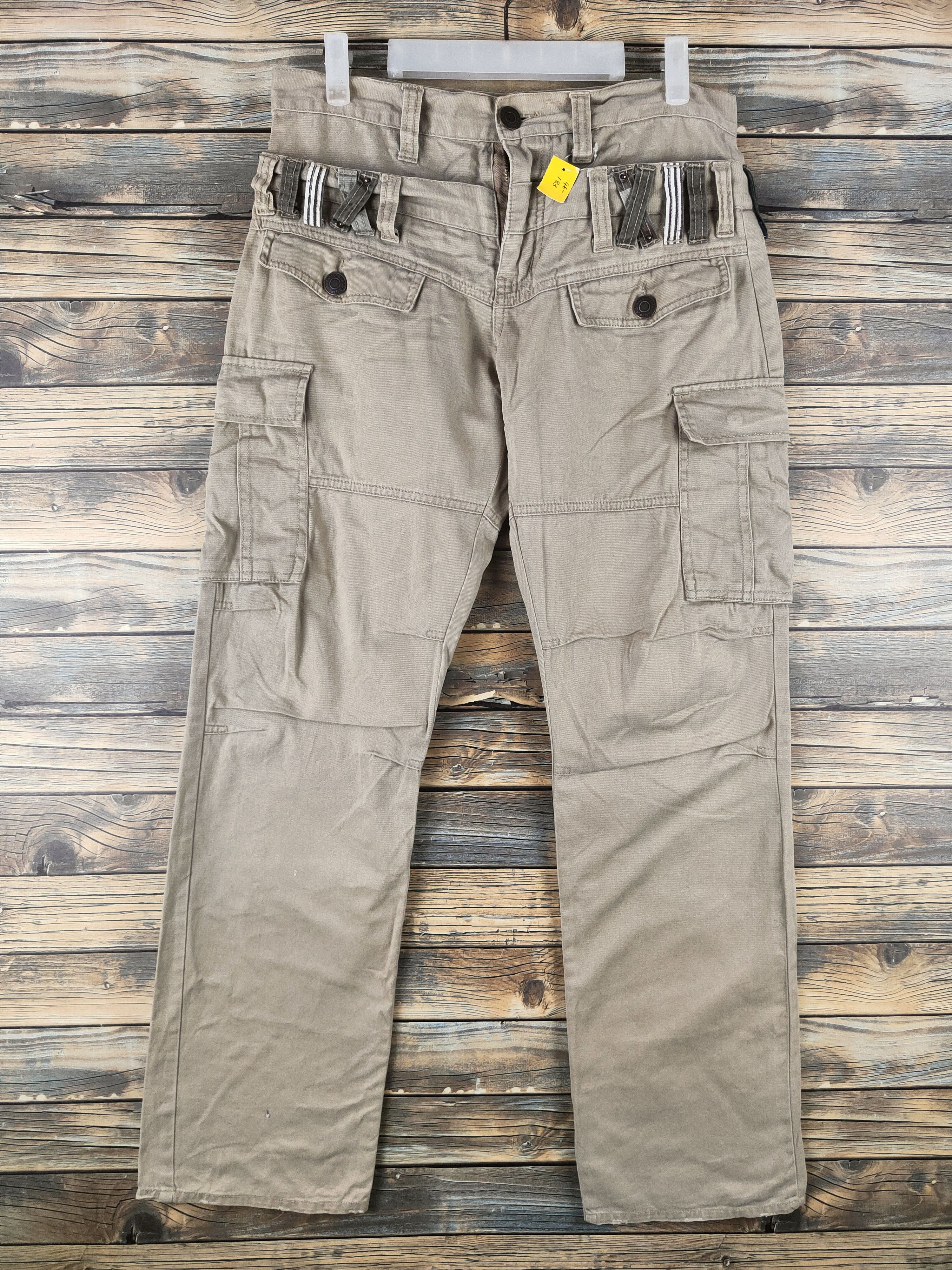 Japanese Brand DL Inner Groove Beige Multipocket Cargo Pants #46-183 Size US 32 / EU 48 - 1 Thumbnail