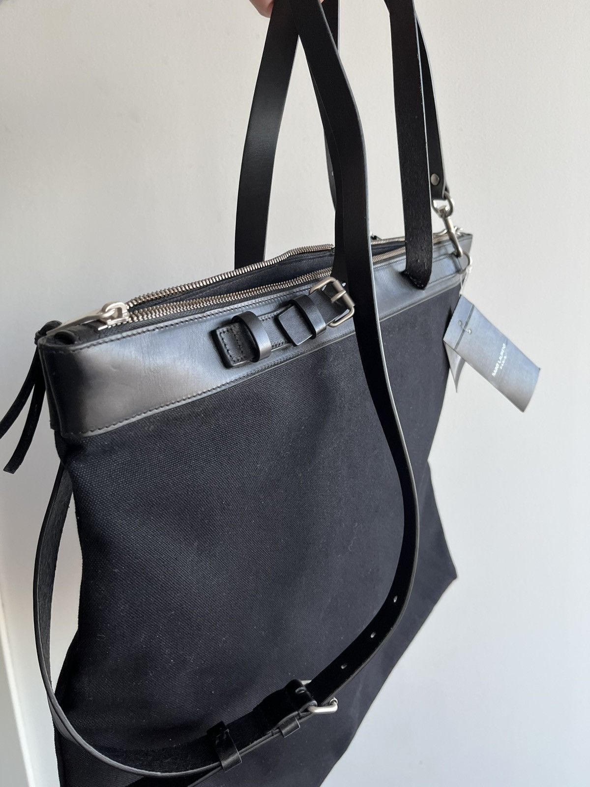 Saint Laurent Paris Rare Saint Laurent $2K Super Runway ID Convertible Bag XL Size ONE SIZE - 22 Thumbnail