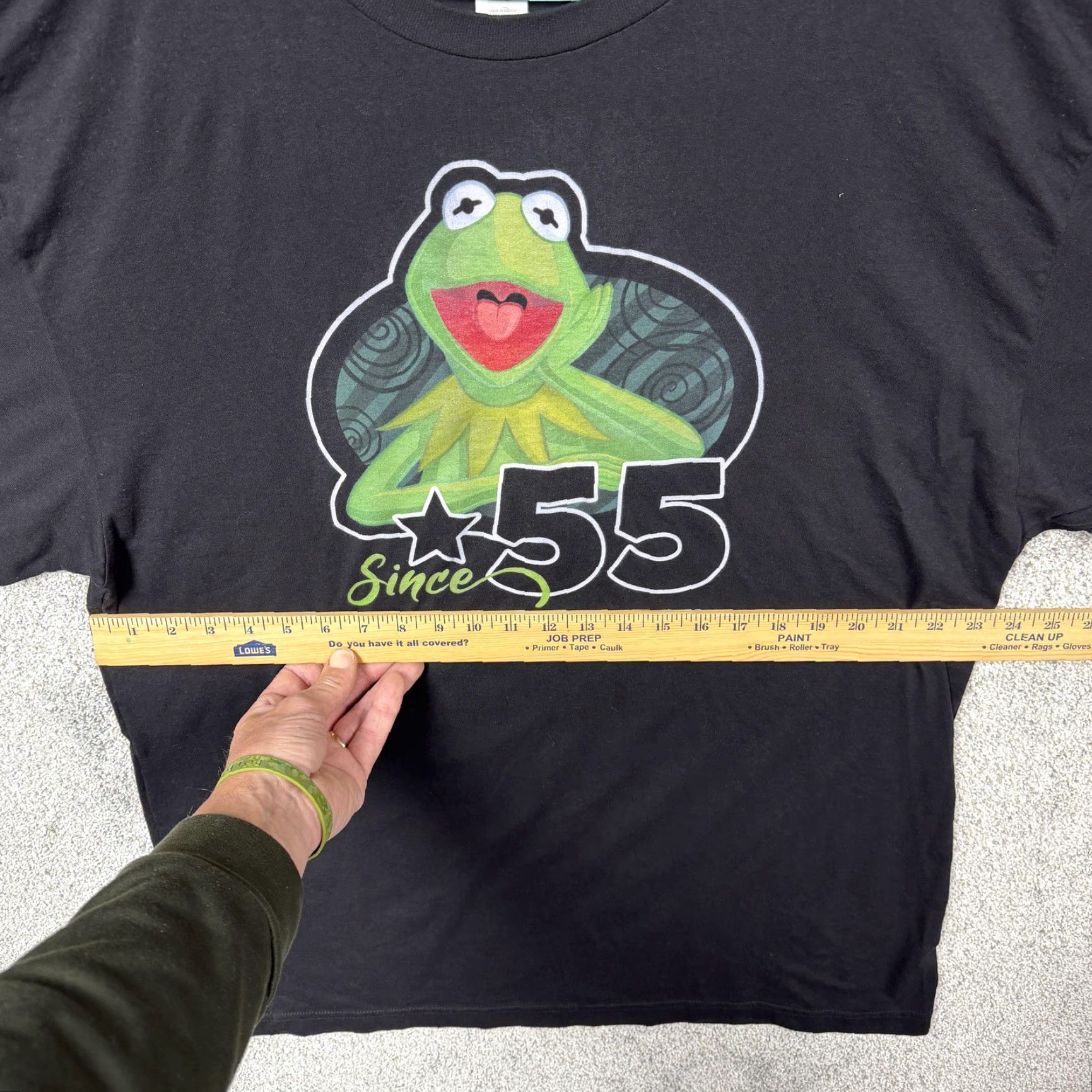 Disney Kermit The Frog Shirt Mens XXLT Black Disney Since 55 Graphic Tee Muppets Size US XXL / EU 58 / 5 - 3 Thumbnail