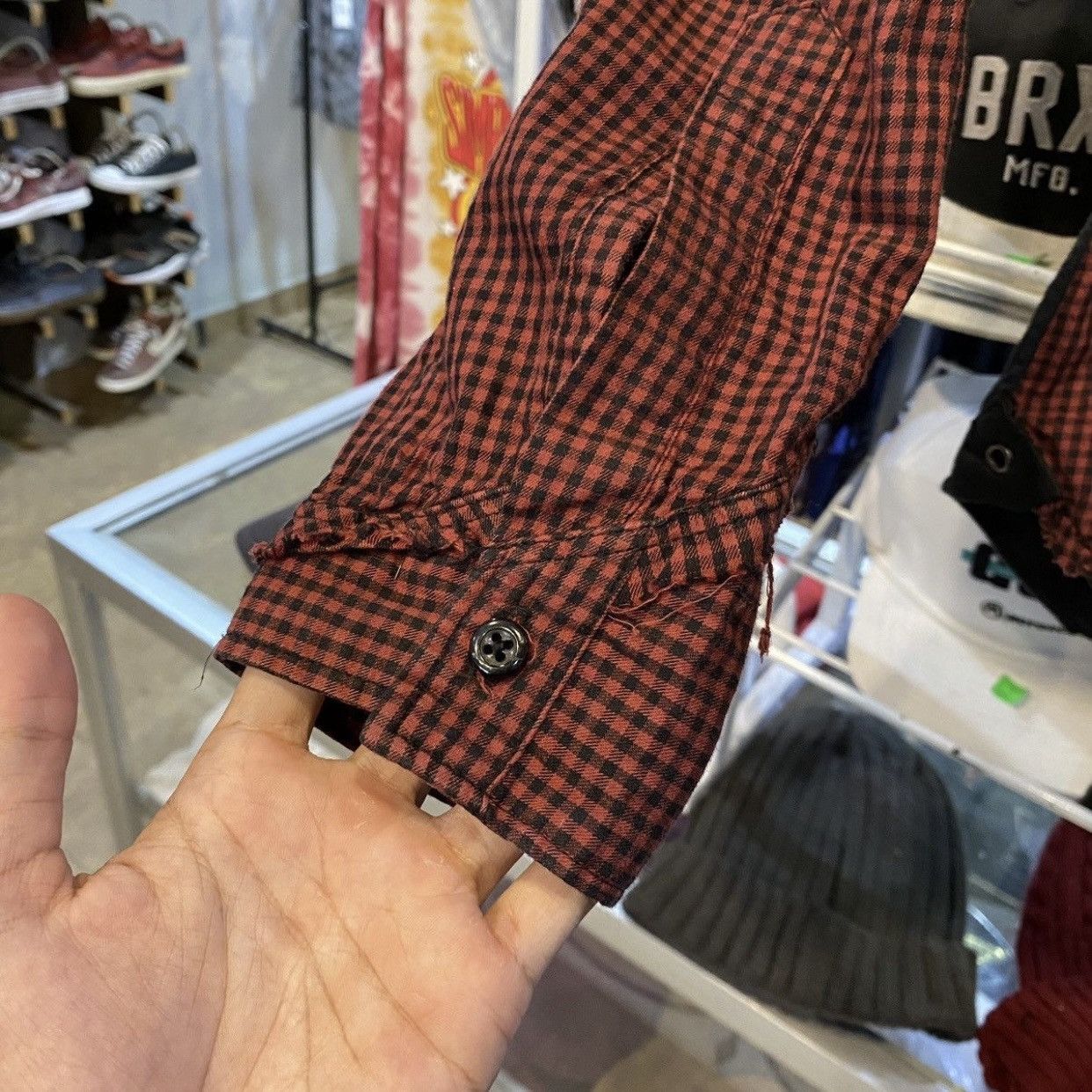 PPFM PPFM Flannel Hoodie Checkered Plaid Shirt Size US M / EU 48-50 / 2 - 9 Thumbnail
