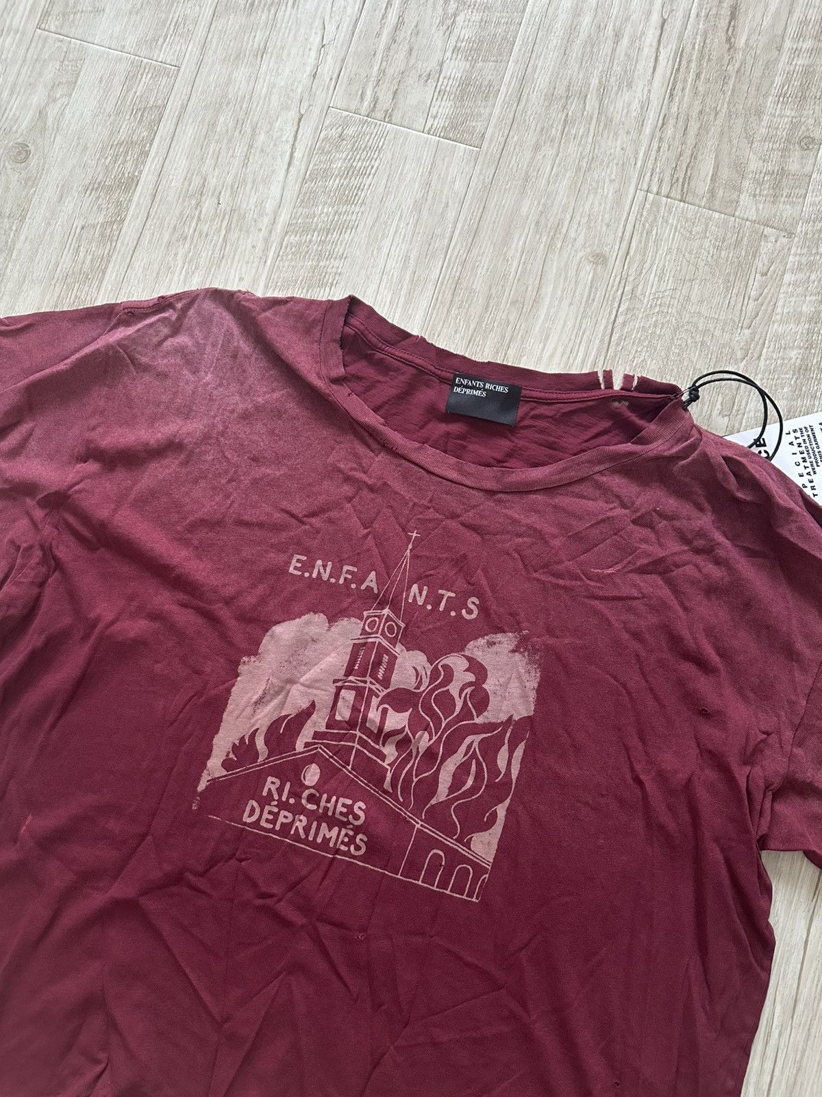 Enfants Riches Deprimes enfants riches deprimes BURNING CHURCH T-SHIRT Size US XXL / EU 58 / 5 - 3 Thumbnail