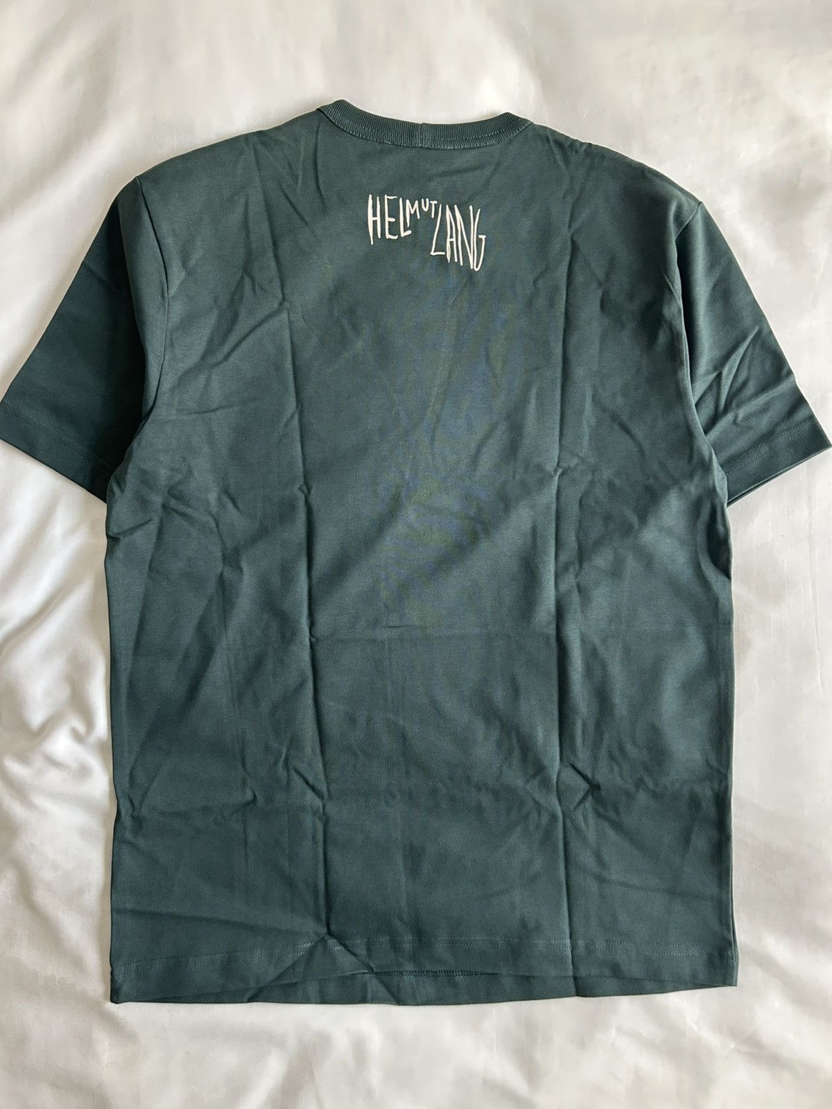 Helmut Lang Helmut Lang Green Scribbled Cowboy Shirt Part Time Size US S / EU 44-46 / 1 - 7 Thumbnail