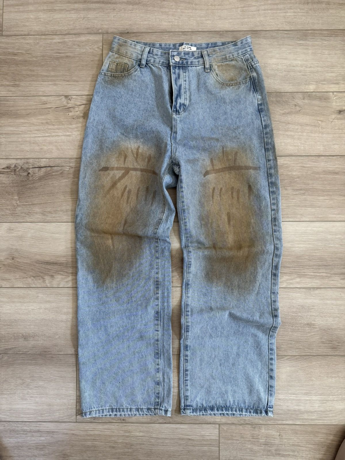 Other Wide leg mud wash denim Size US 32 / EU 48 - 1 Thumbnail