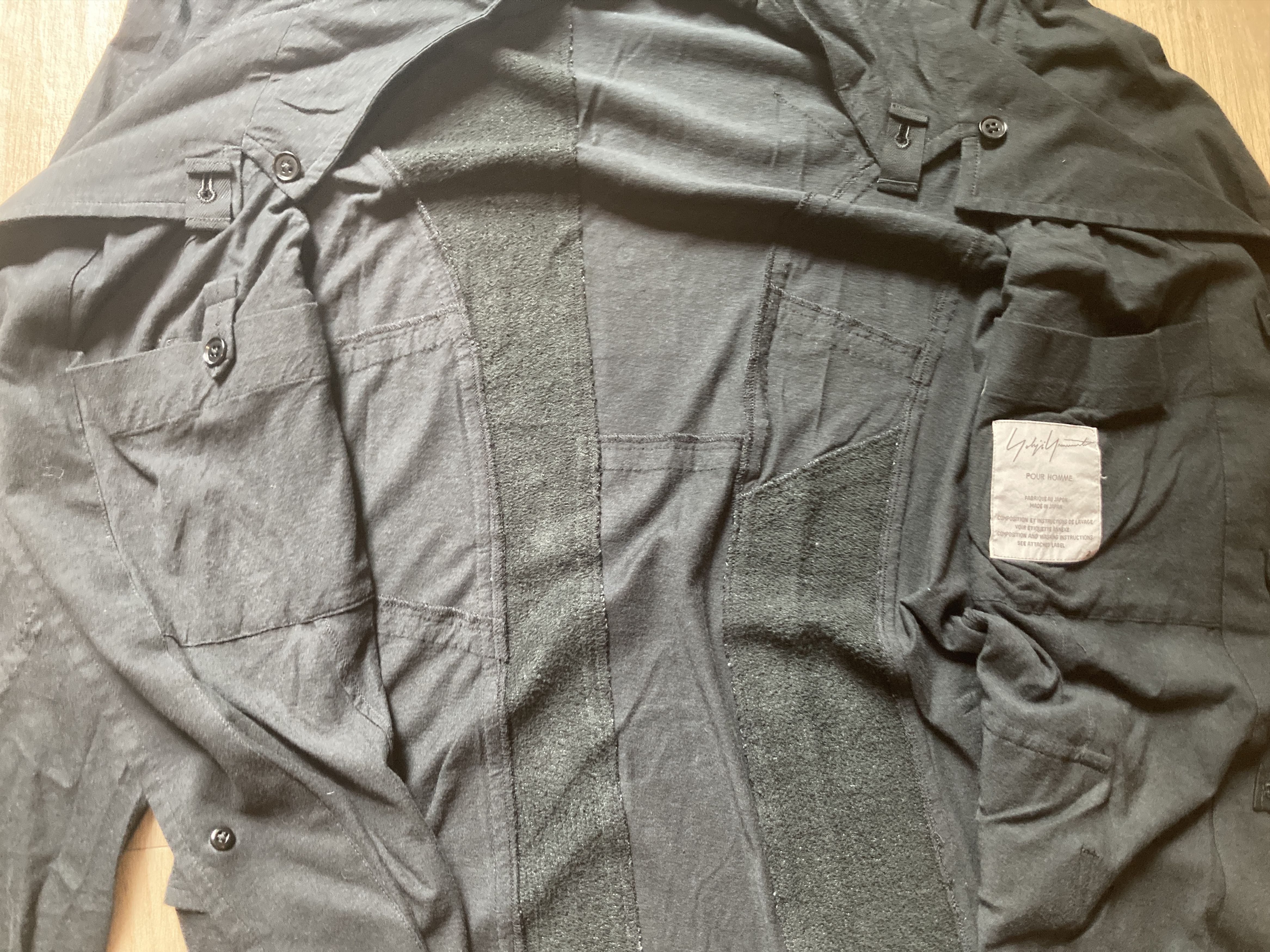 Yohji Yamamoto Yohji Yamamoto Pour Homme Loose Patched Back Blazer Jacket Size US M / EU 48-50 / 2 - 11 Thumbnail