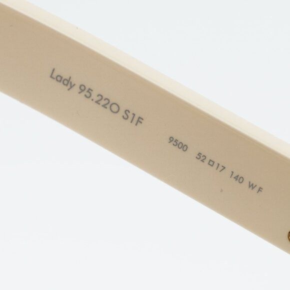 Dior Dior LADY 95.22O S1F 9500 Eyeglasses Ivory 52mm Square Frame Size ONE SIZE - 9 Thumbnail