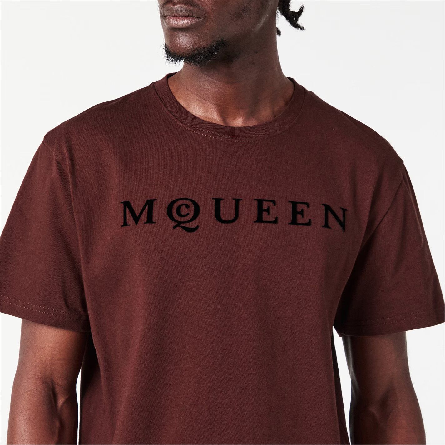 Alexander McQueen o1g2r1mq0326 Alex Flock T-Shirt in Burgundy Size US M / EU 48-50 / 2 - 5 Thumbnail