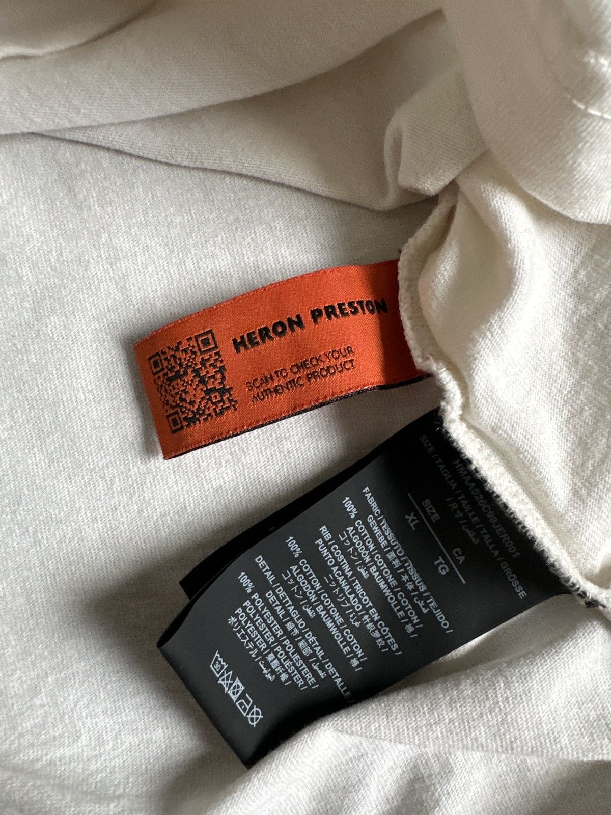Heron Preston Heron Preston Oversized Tee Off-White XL Size US XL / EU 56 / 4 - 3 Thumbnail
