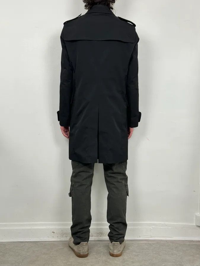 Gucci 2000s Gucci Black Dark Officer Buttoned Trench Coat by Tom Ford Size US M / EU 48-50 / 2 - 3 Thumbnail