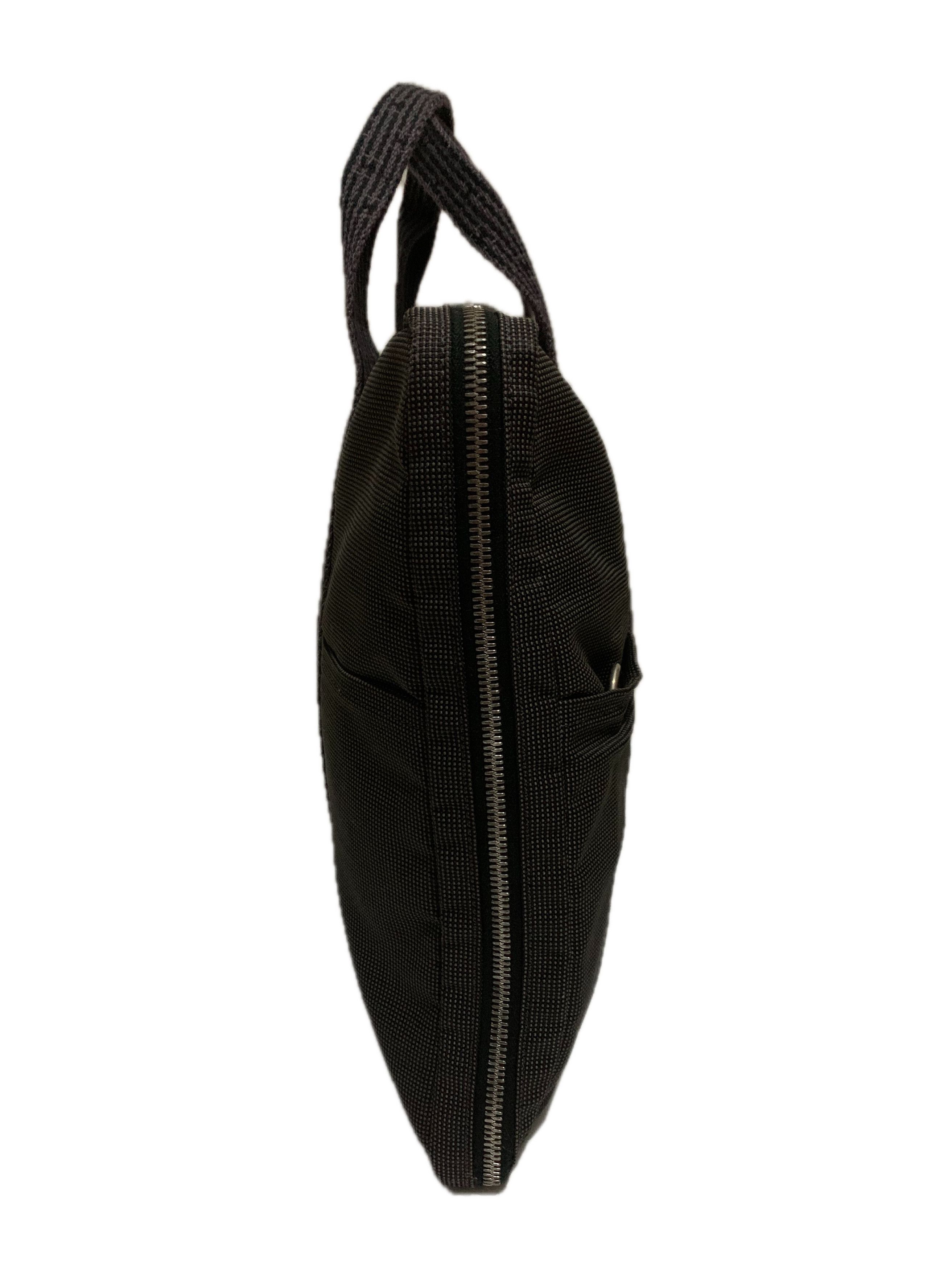 Hermes Hermes Hermes Nylon Canvas Herline Briefcase Business Bag Size ONE SIZE - 5 Thumbnail