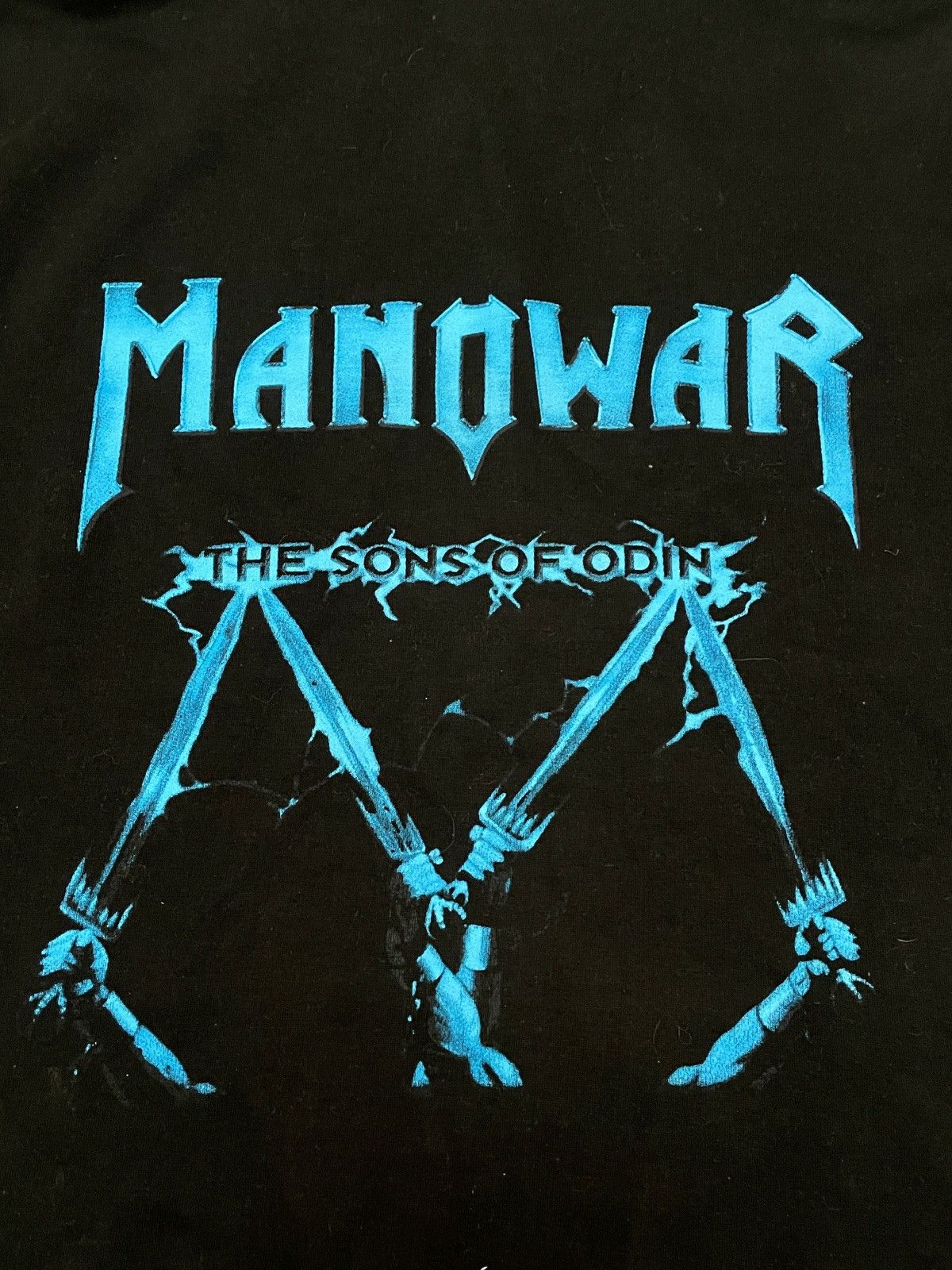 Vintage Manowar The Sons of Odin Double Print Hoodie XXL Size US XXL / EU 58 / 5 - 6 Thumbnail