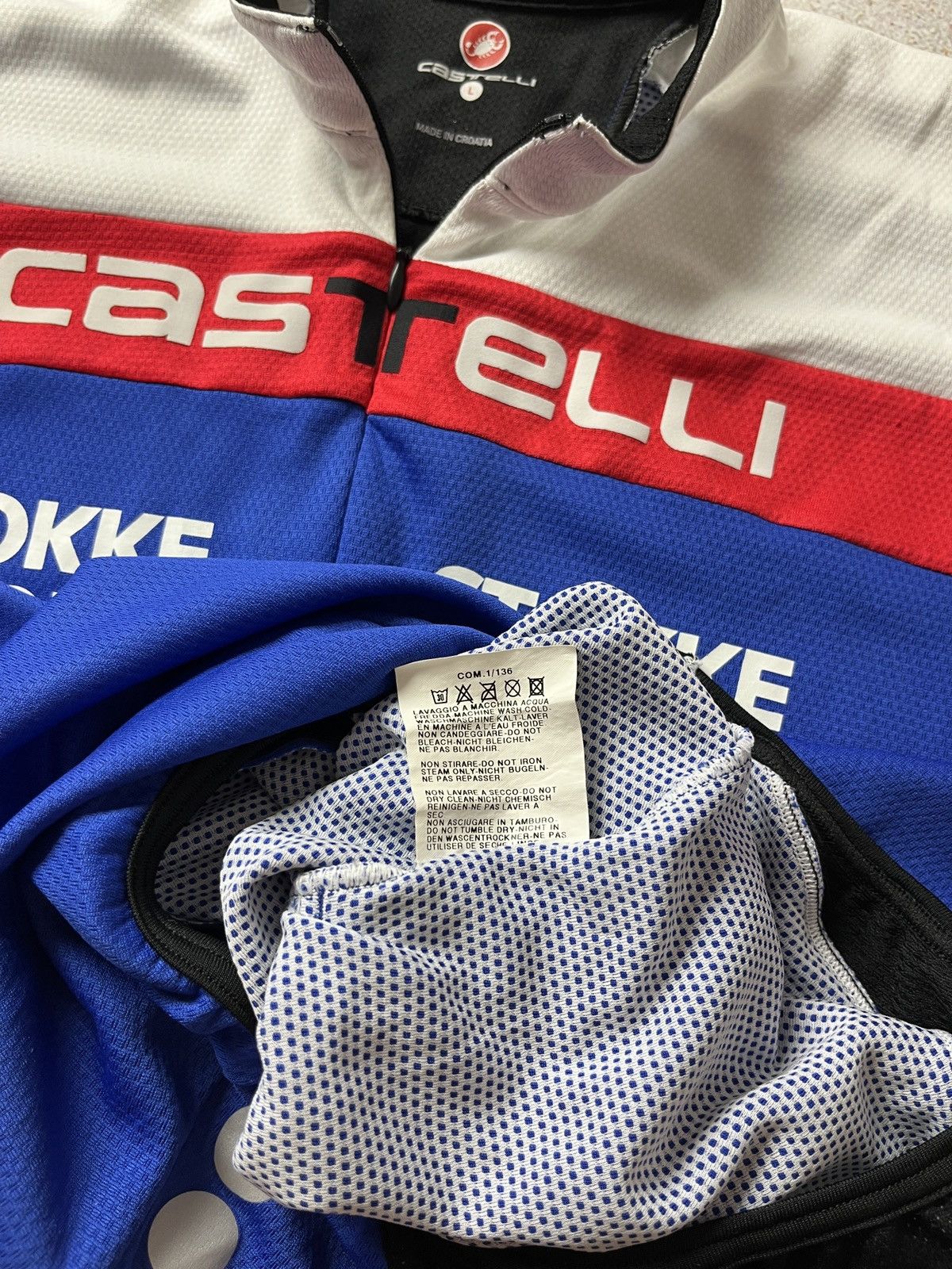 Other DDP Castelli Cycling Jersey Men's Short Sleeve Full Zip Bike Size US L / EU 52-54 / 3 - 9 Thumbnail