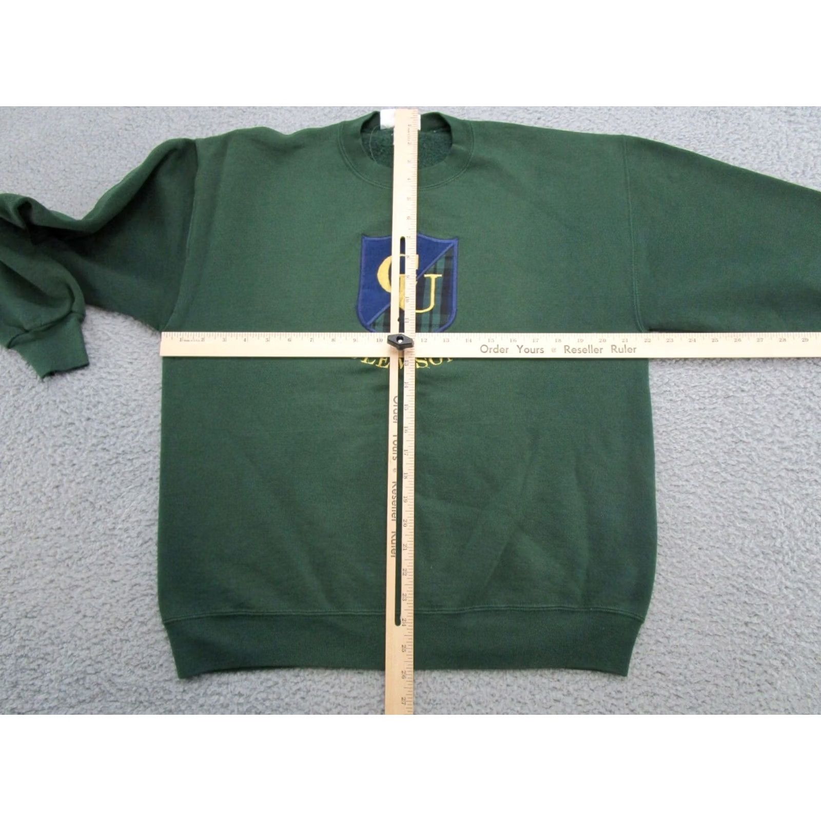 Vintage VINTAGE Clemson University Embroidered Pullover Sweatshirt SZ Large Green Men Sweatshirt University Embroidered Size US L / EU 52-54 / 3 - 5 Thumbnail