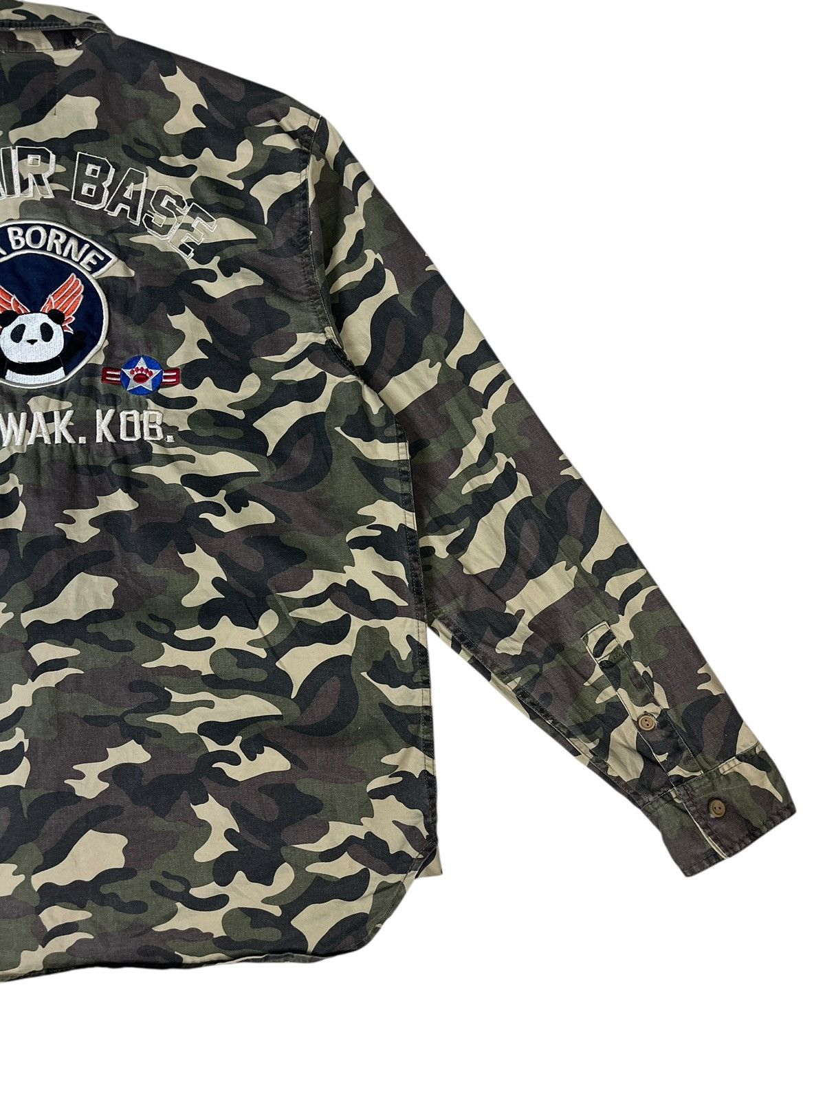 Japanese Brand Pandiesta Embroidery Camo Army Stripes Jacket Size US L / EU 52-54 / 3 - 7 Thumbnail