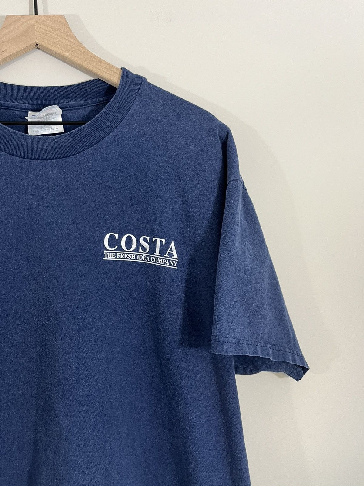 Vintage Vintage Fresh Idea Company Faded Navy Tee Size US XL / EU 56 / 4 - 4 Thumbnail