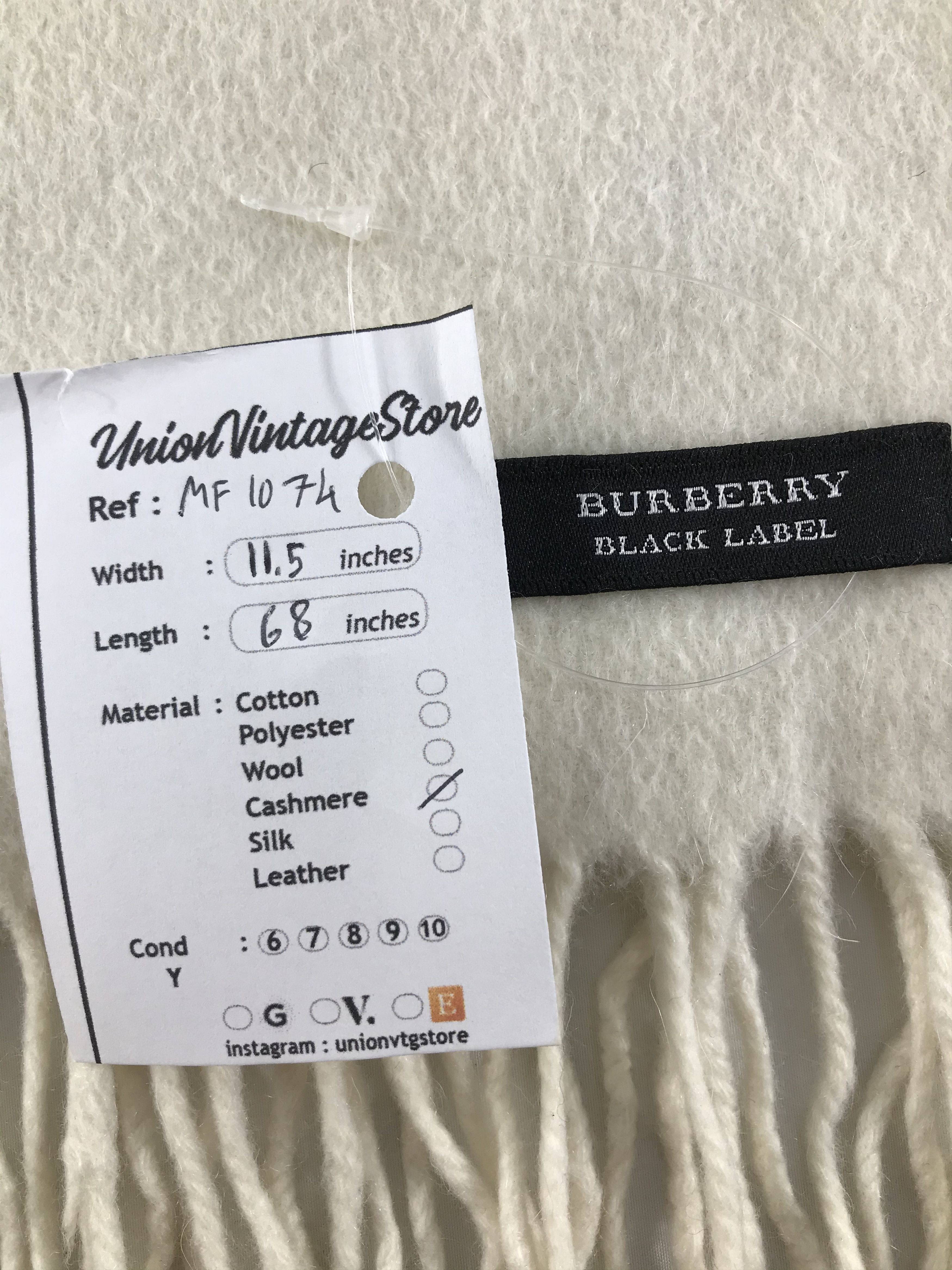 Burberry Vintage Burberry Scarf/Muffler/Neckwear MF1074 Size ONE SIZE - 5 Thumbnail
